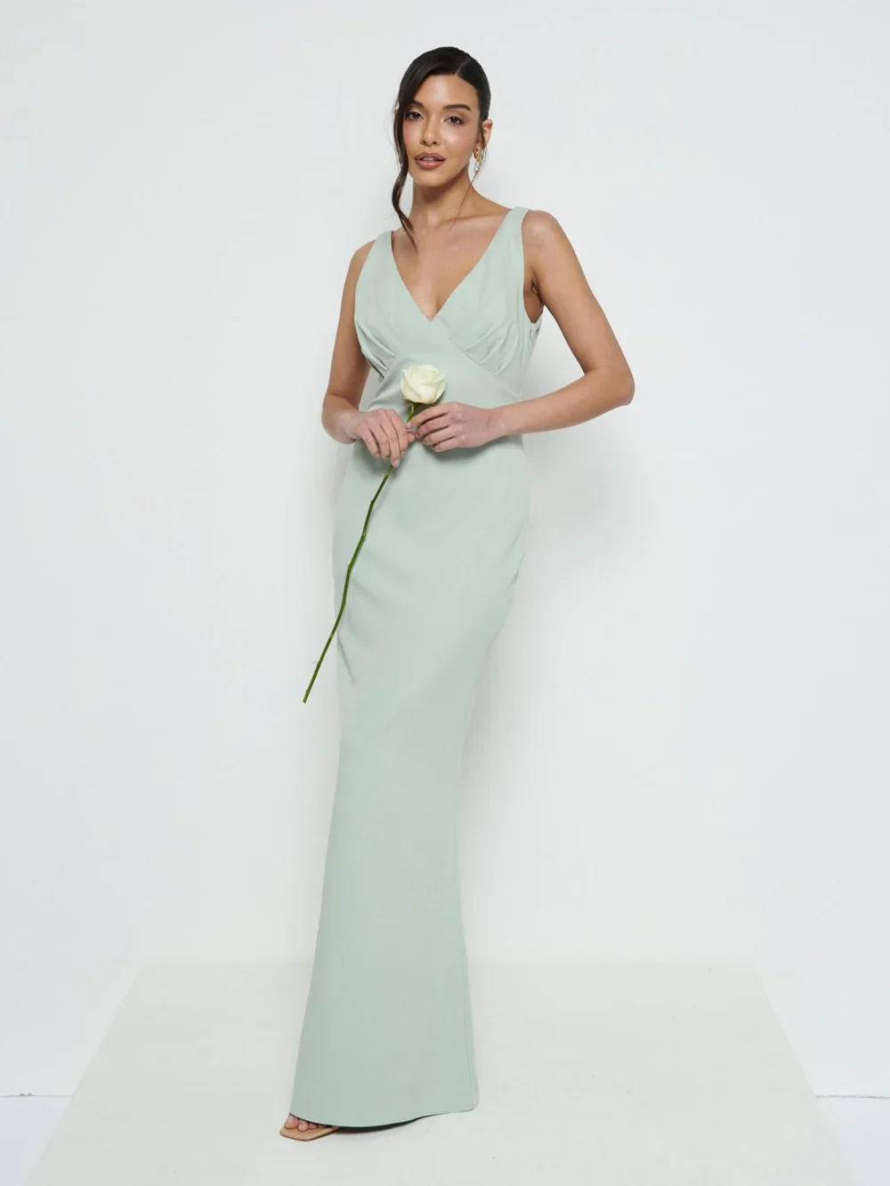lavish bridesmaid dress Raven Cable Knit Sweater Midi Dress TAUPE / XS by Sugarlips main image 0