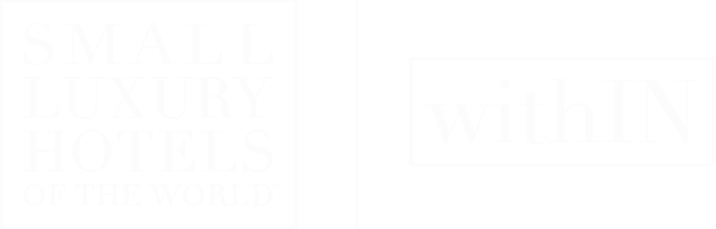 Logo for Small Luxury Hotels of the World with the text 'withIN' in a separate box.