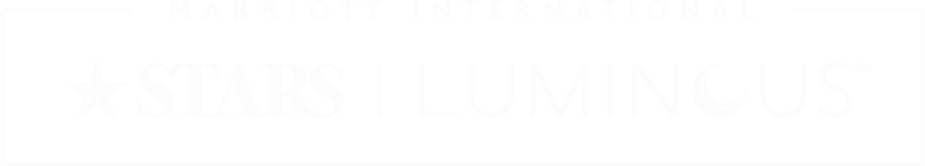 Marriott International Stars Luminous logo on black background.