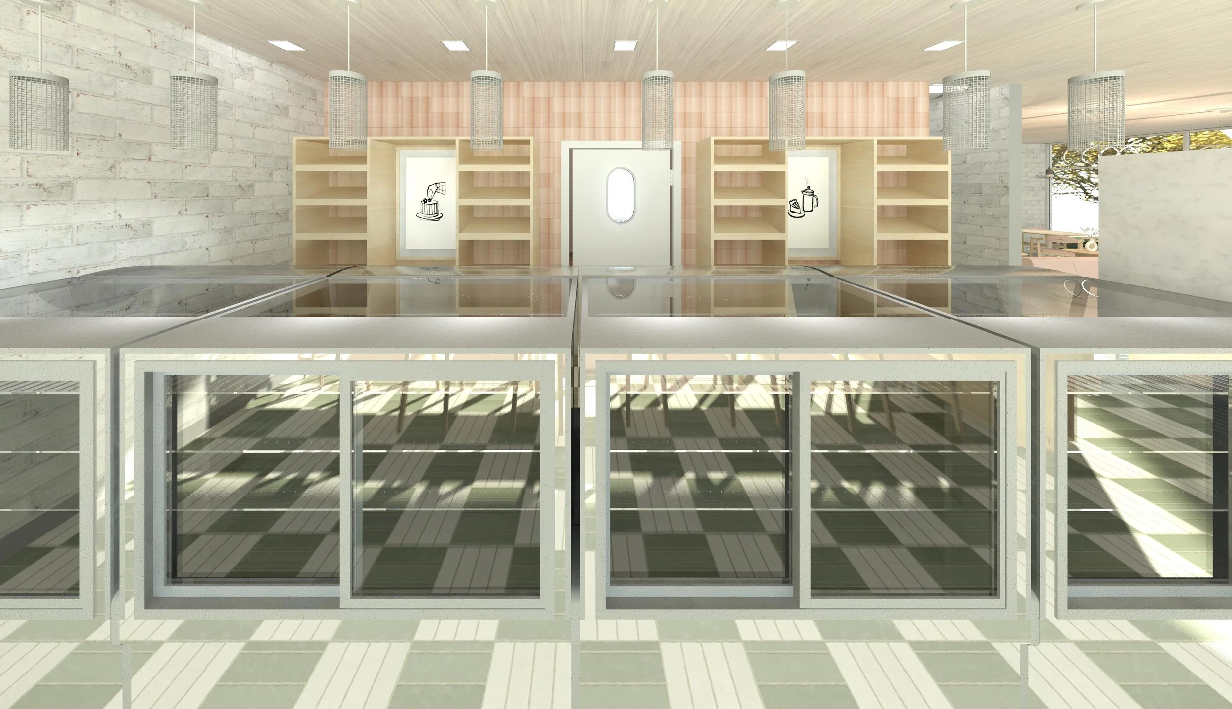 Front of Counter View