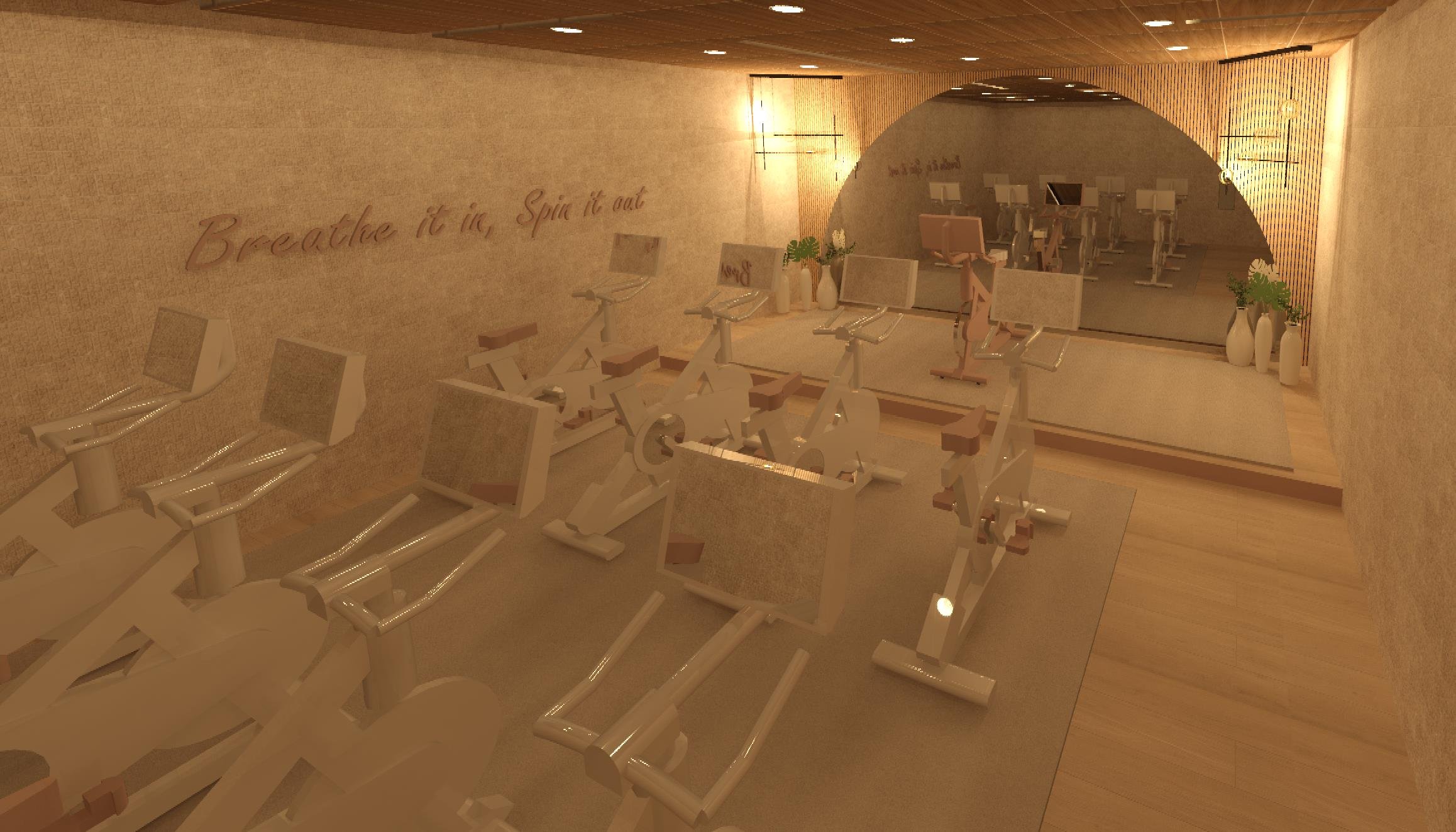 Spin Class Room View