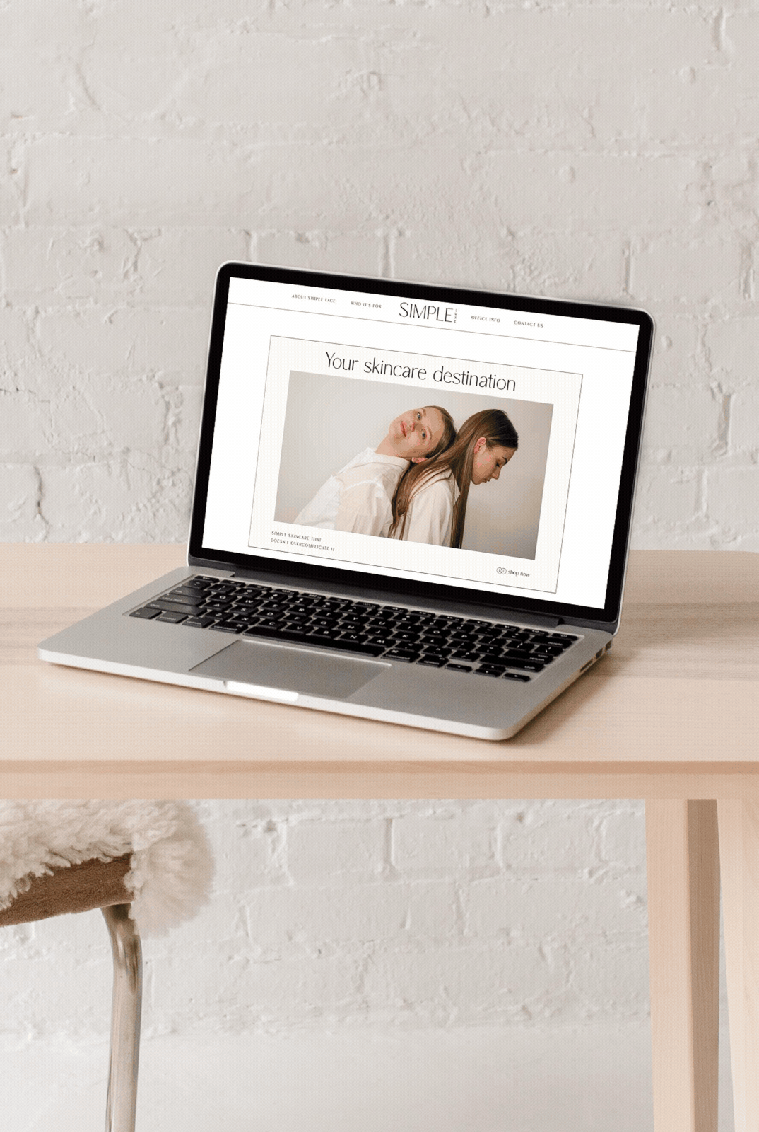 laptop cycling through website designs