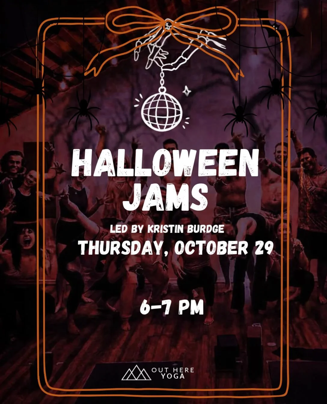 Spooky beats, creative flow, and Halloween fun with your OHY crew. Join @burdginator for Halloween Jams, a playful power vinyasa class set to a festive playlist. Costumes encouraged; come in something you can move in!

🎃Thursday October 29
6-7 PM
