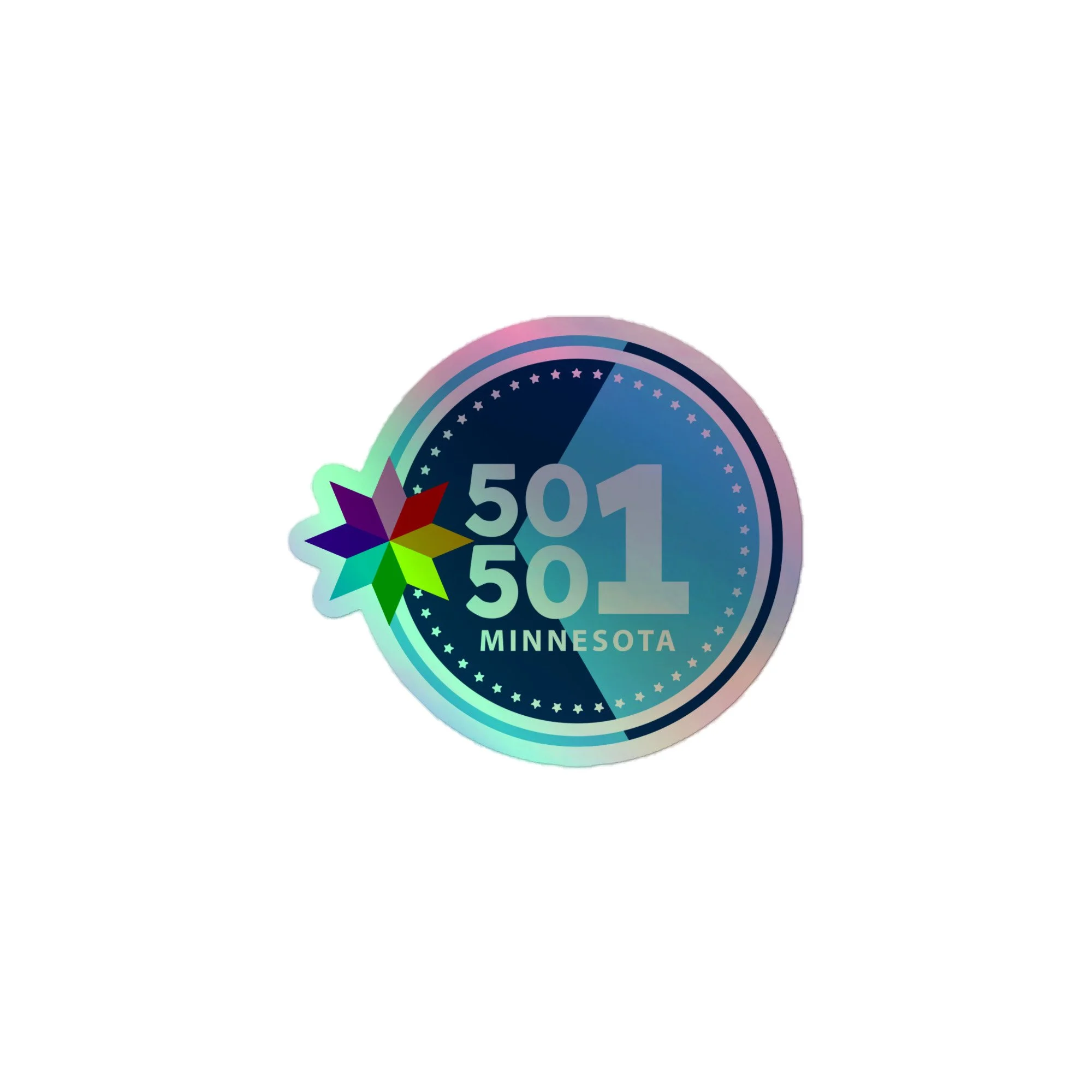 MN50501 Rainbow Logo - Holographic sticker