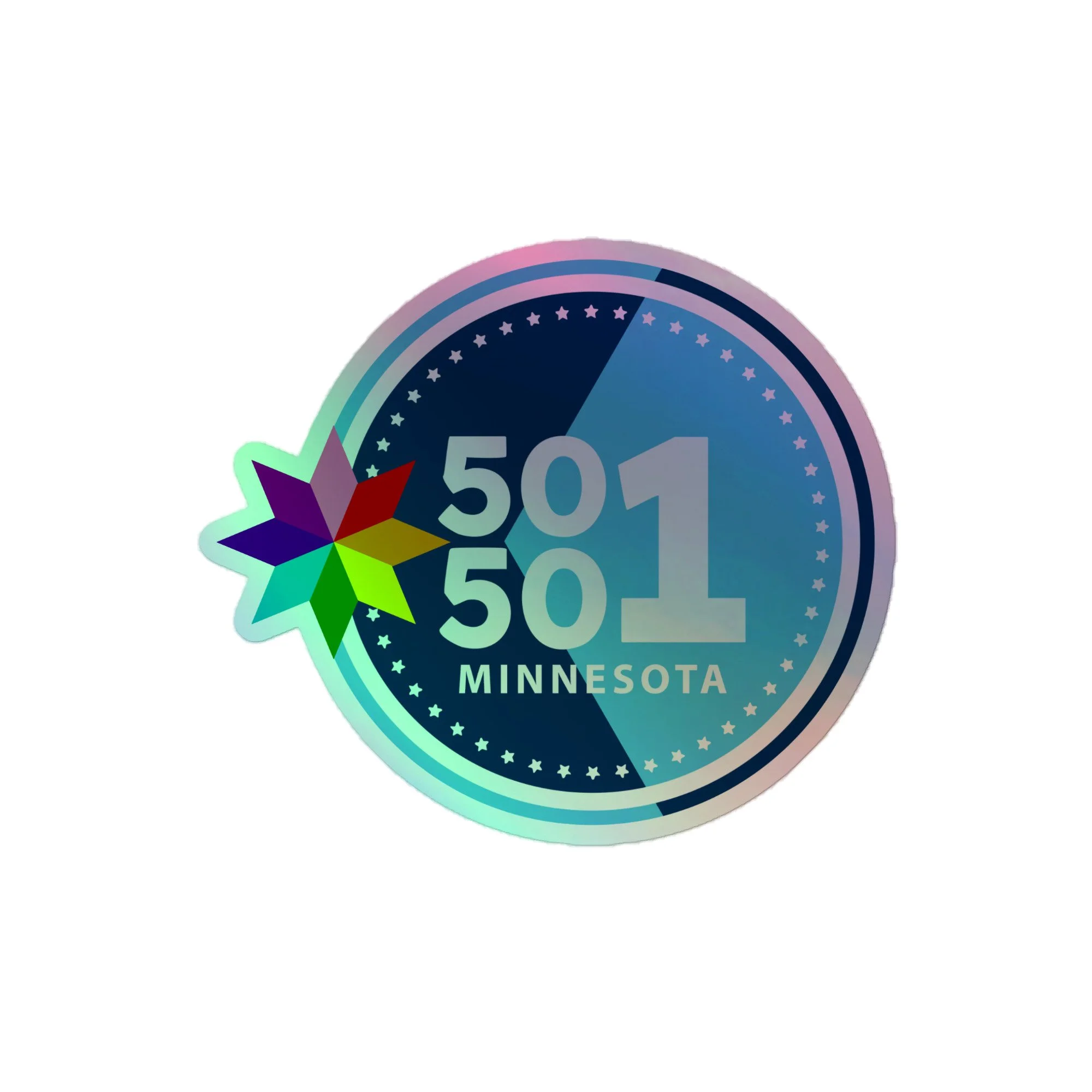 MN50501 Rainbow Logo - Holographic sticker
