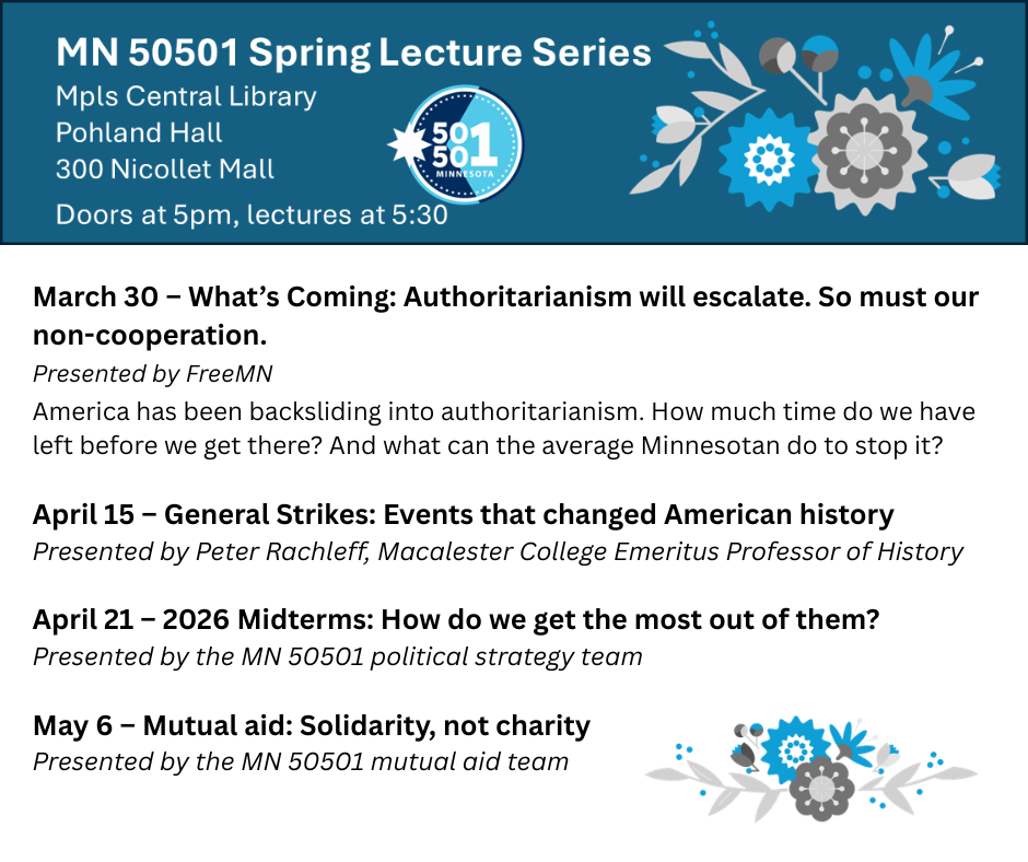 MN 50501 Spring Lecture Series