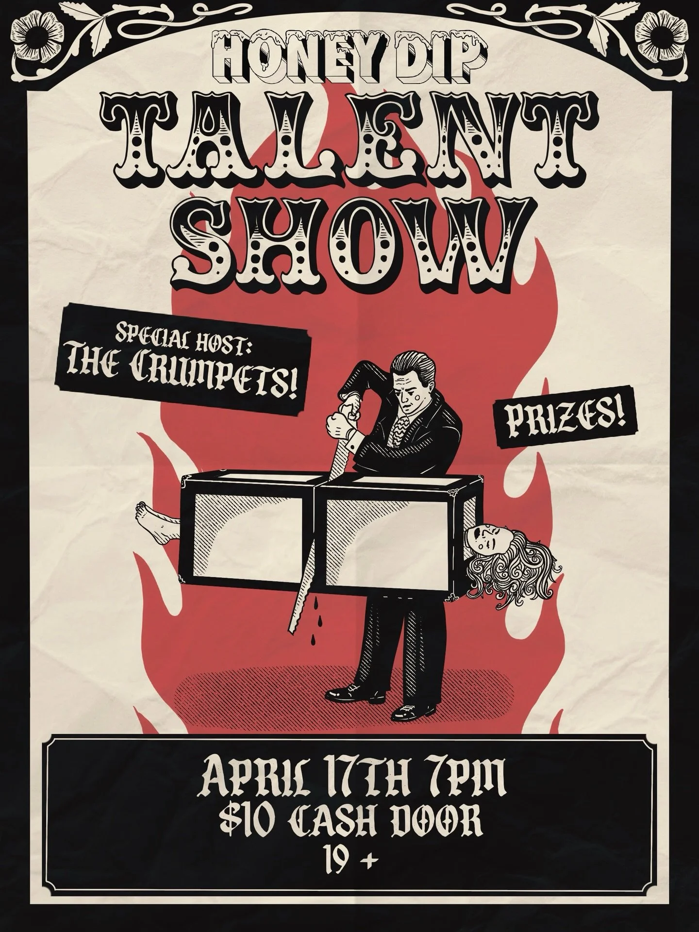 Honey Dip&rsquo;s Got Talent? I remain sceptical. 🤔
⭐️
Do you have a hidden talent or even an obvious one? If so, sign up for our talent show! We have extra special PUPPET guest host the Crumpets! 
⭐️
No act is too bizarre. We are are all losers her