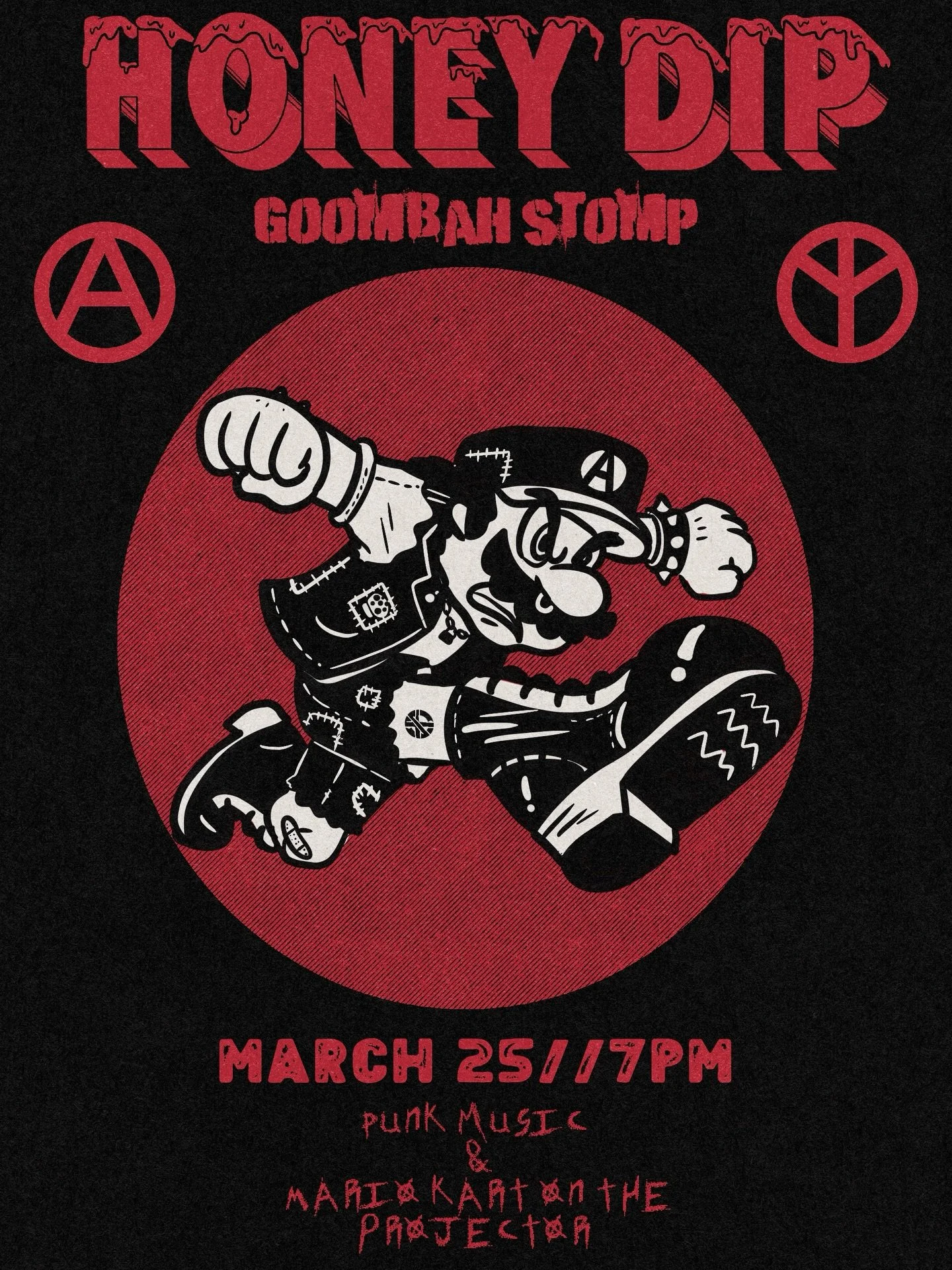 We have a new 8 foot projector screen. Come play Mario kart 8! We play punk tunes, you play Mario kart. Be nice, take turns. Song requests welcome. 

Blue Shell, the ruling class.