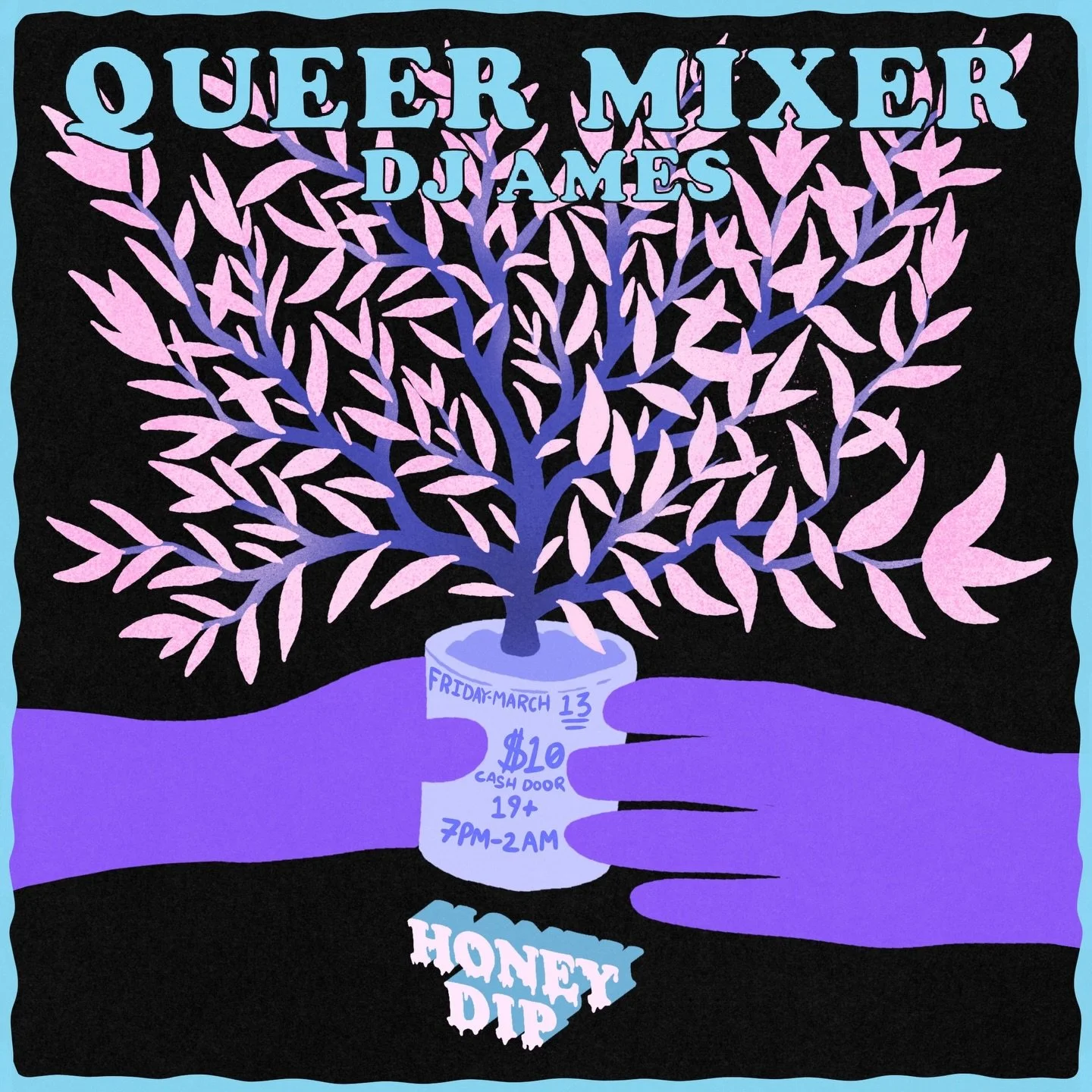 Back by popular&hellip; and horny demand! Queer mixer and dance night! DRESS FUN!! Catch a cuties eye on the dance floor and buy them a drink! Featuring local fave, DJ AMES and friends. Spring is coming! Let&rsquo;s dance!
🫱🌱🫲
If you&rsquo;re new 
