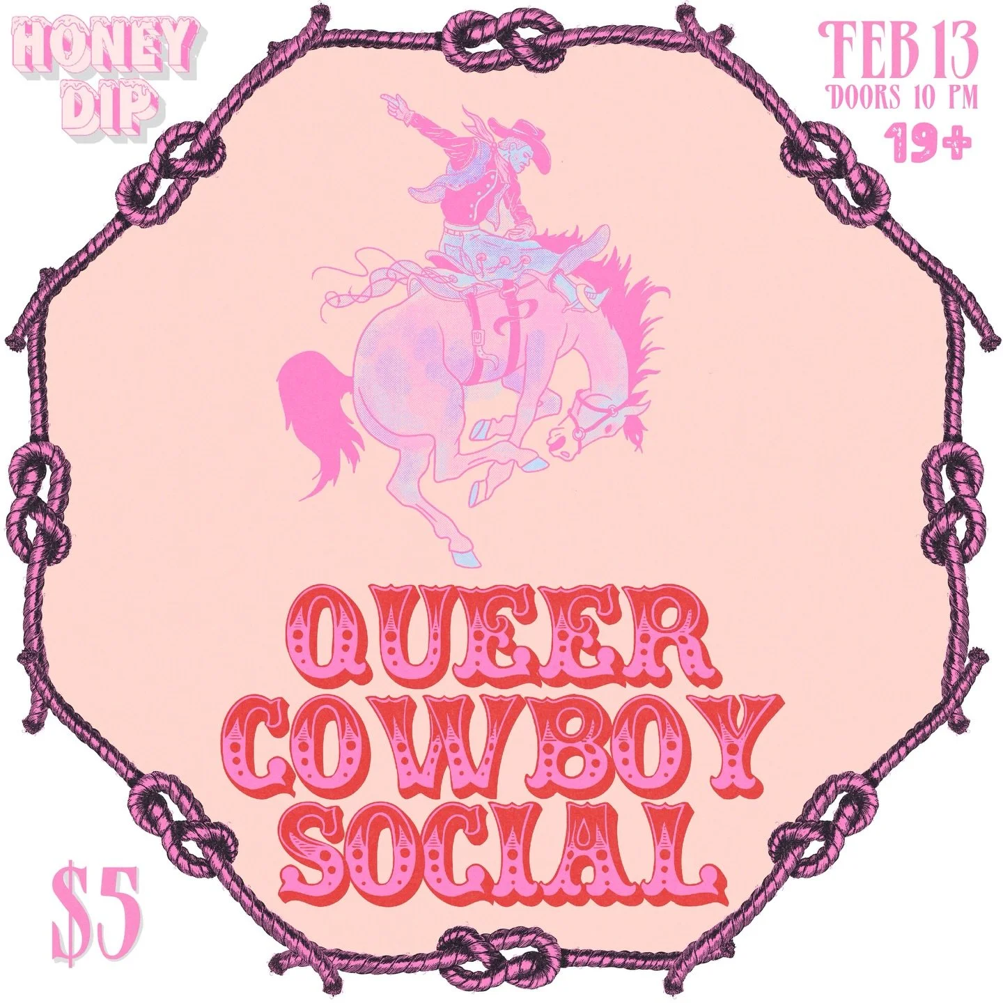 Queer valentines cowboy social! We&rsquo;re extending our line dance night into a social. If you&rsquo;re excited to dress up in your best western gear but boot scootin isn&rsquo;t your vibe&hellip; or your bo is running late, come on out round 10pm!