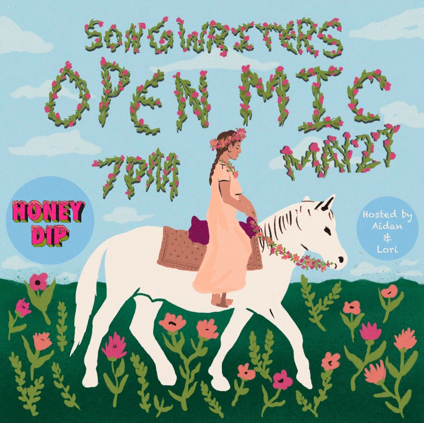 Spring Songwriters open mic! Hosted by @by.aidanriley and @_lori.watt_ 
🐝 
Original songs only, nevermore than three songs and never more than 15 minutes. Show up right at doors if you wanna guarantee a spot.