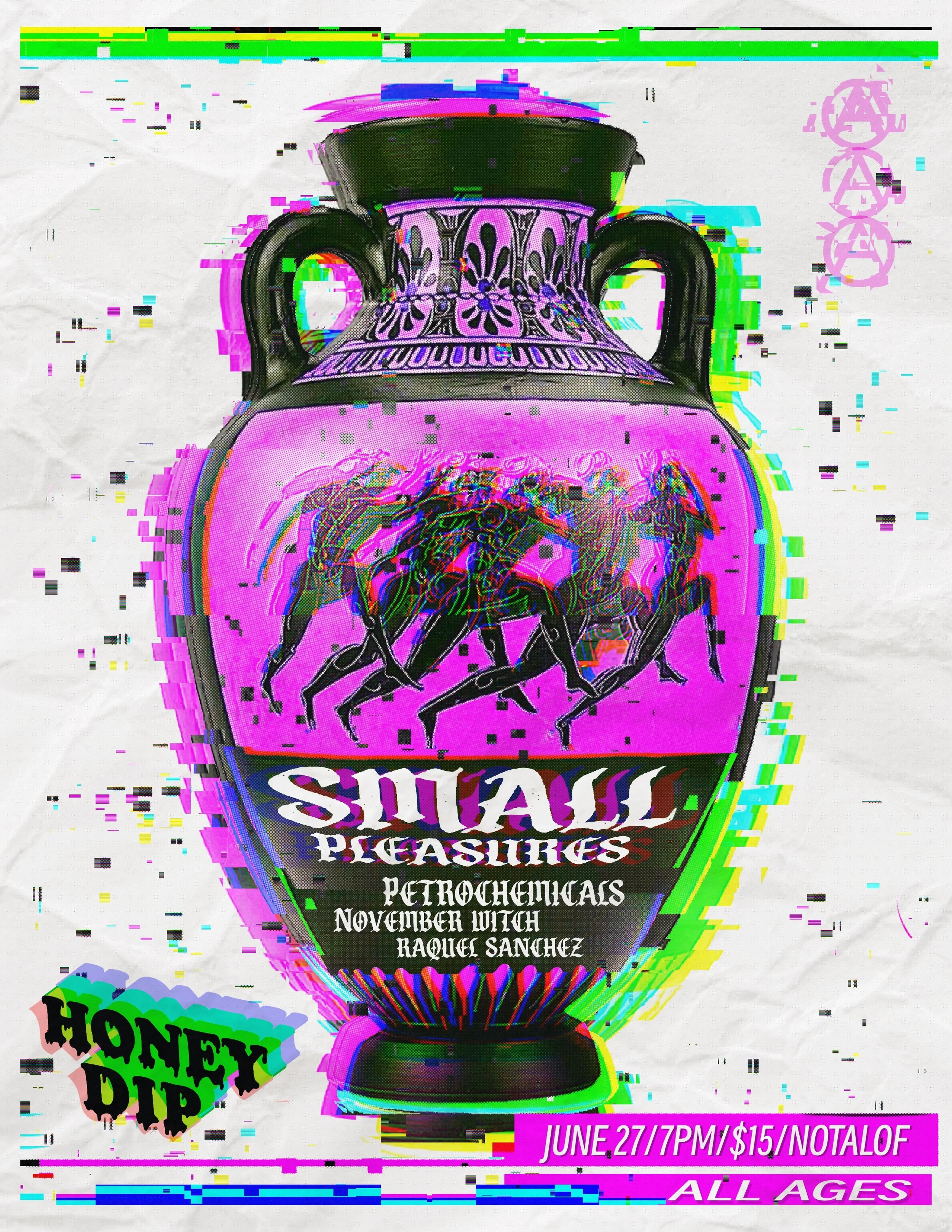 Small Pleasures, Petrochemicals, November Witch, Raquel Sanches