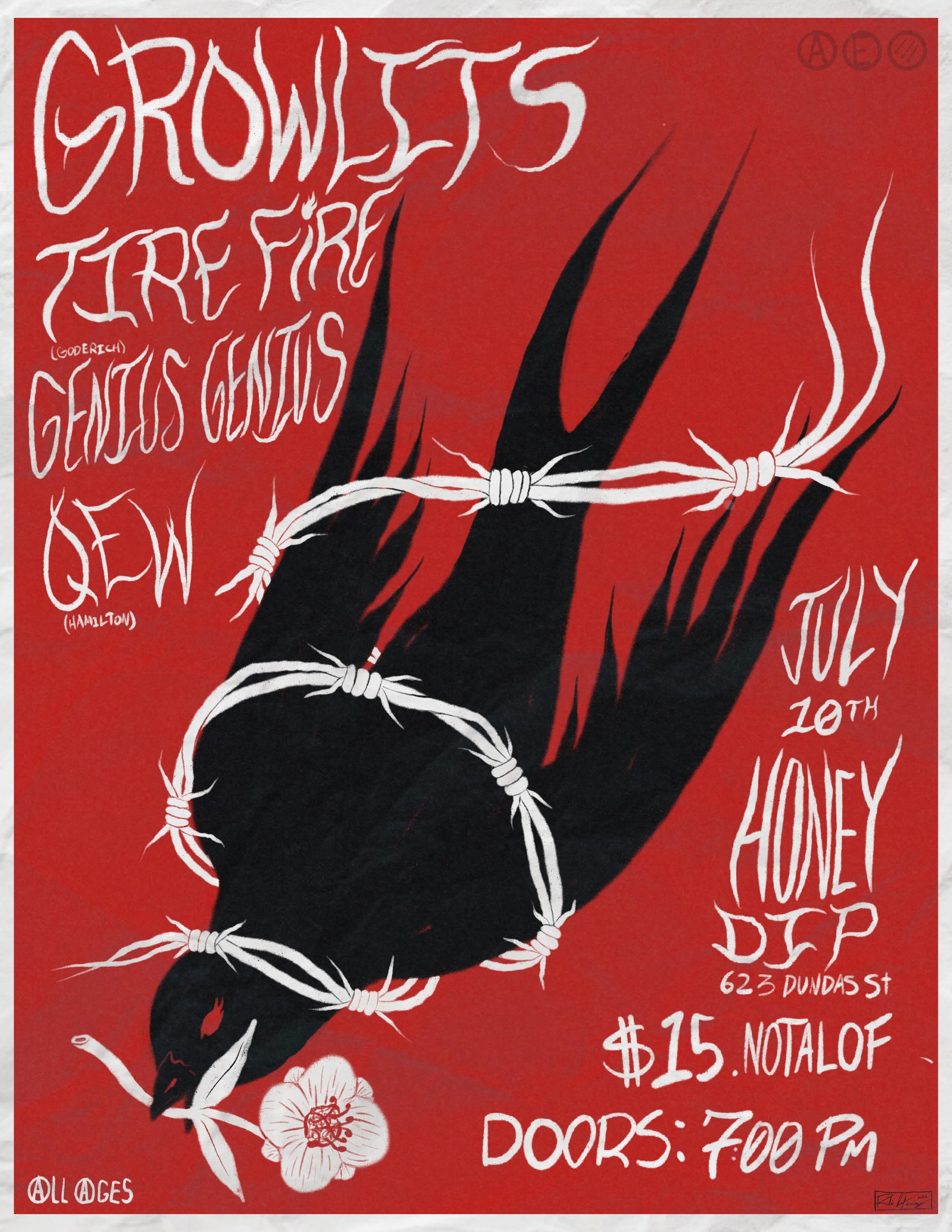 Growlits, Tire Fire, Genius Genius, QEW