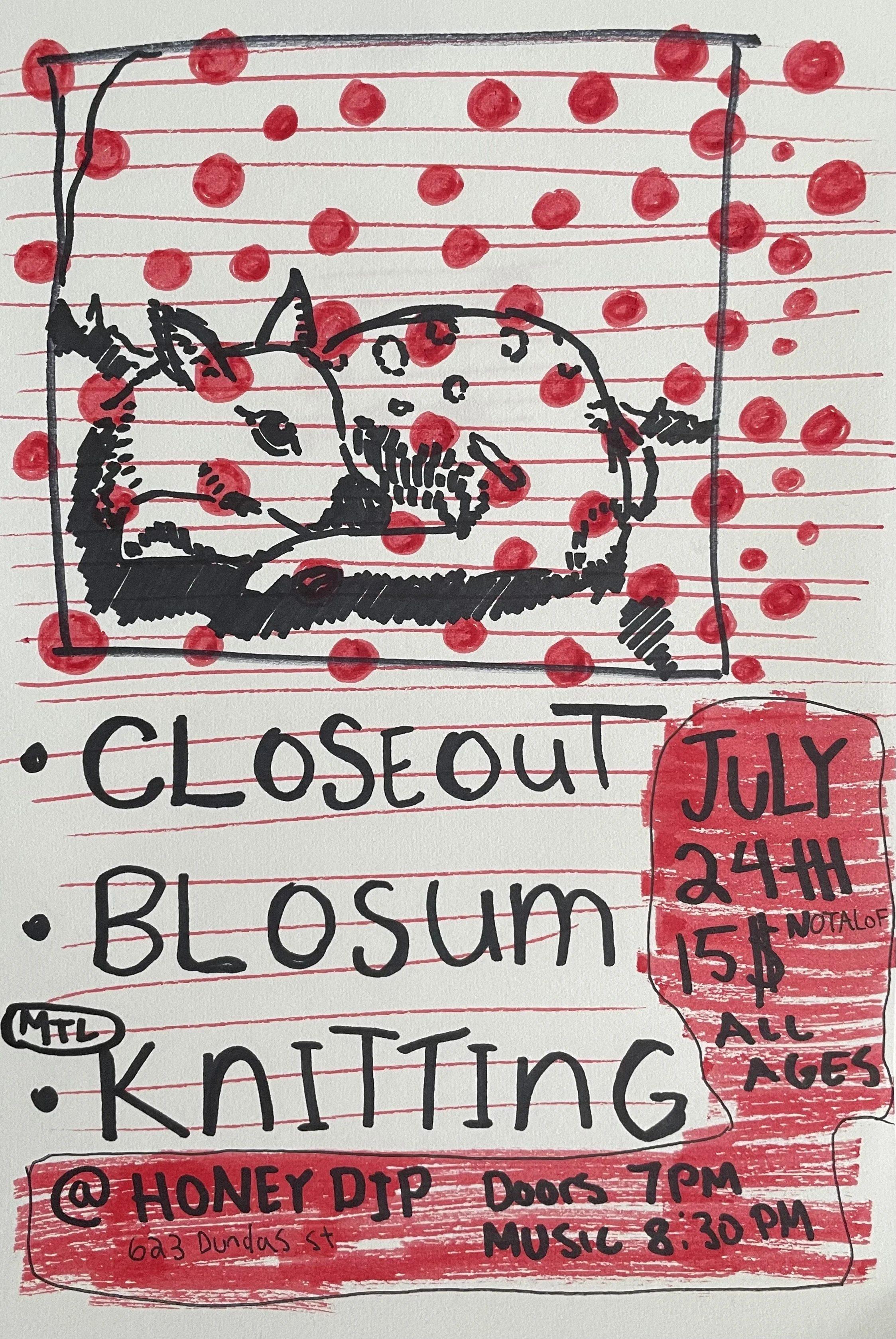 Closeout, Blosum, MTL Knitting