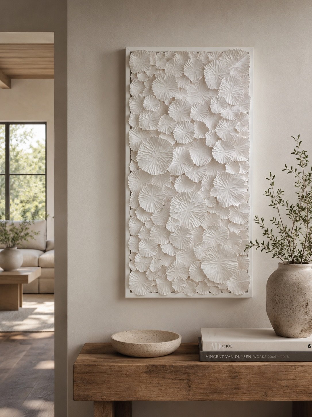 Sculpted, Delicate, Modern

Explore the art of La Jolla based ceramicist, Shannon Cunningham. 

More About This Piece - 
Size: 12x24in
Medium: Porcelain on Board 
Price: $2,016.00

DM me for details on this piece or to start a custom commission. 

#s