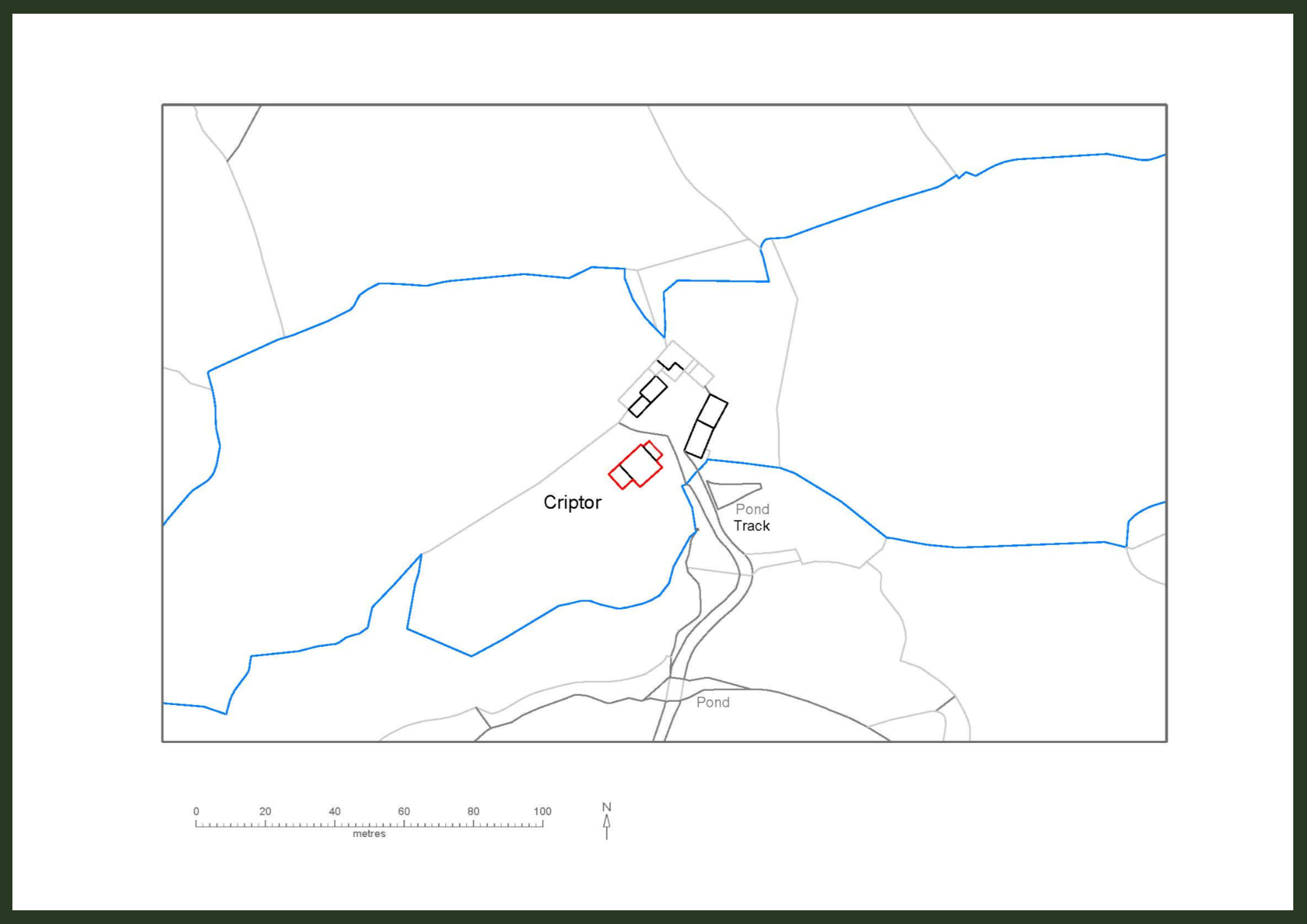 location plan for a solar PV development