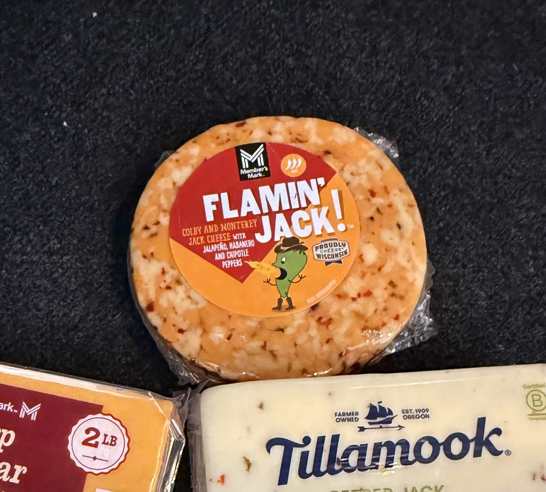 Smoked Flamin Pepper Jack (very spicy) - $15 per pound