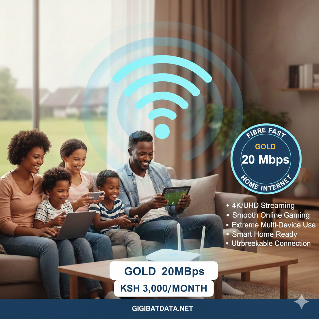 GOLD 20MBPS @ KSH 3000