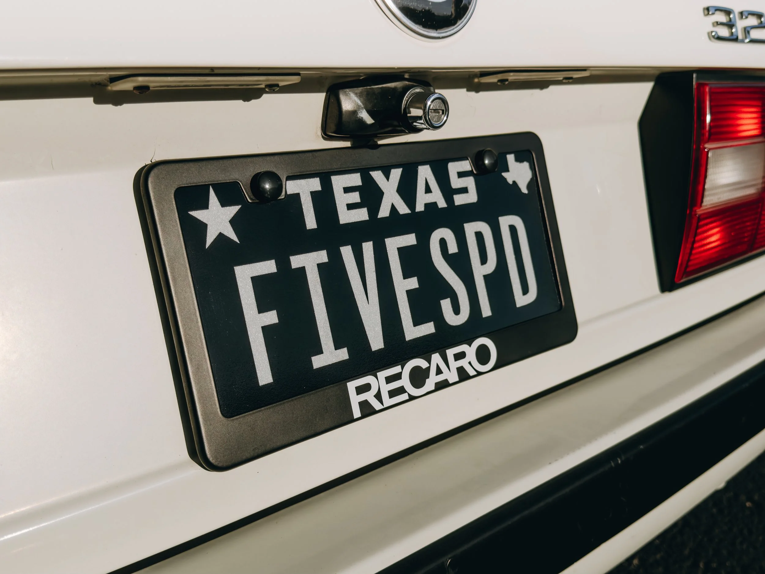 License plate close-up