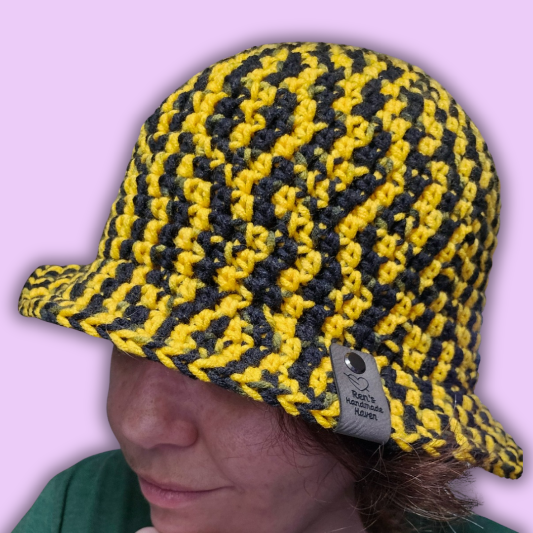 Bucket Hat Black & Gold Swirl 2.png