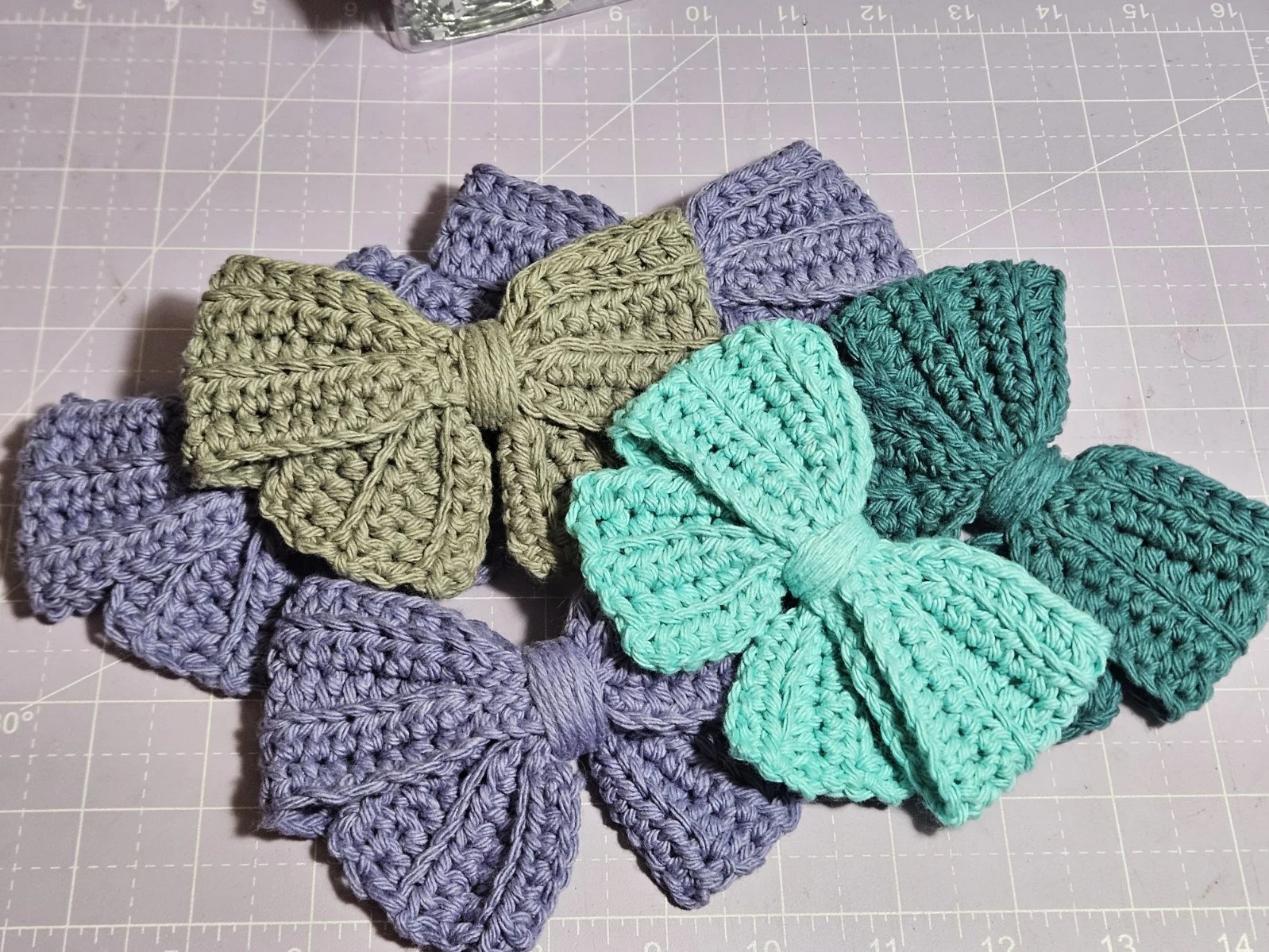 Crochet Bows - Hair Barrettes