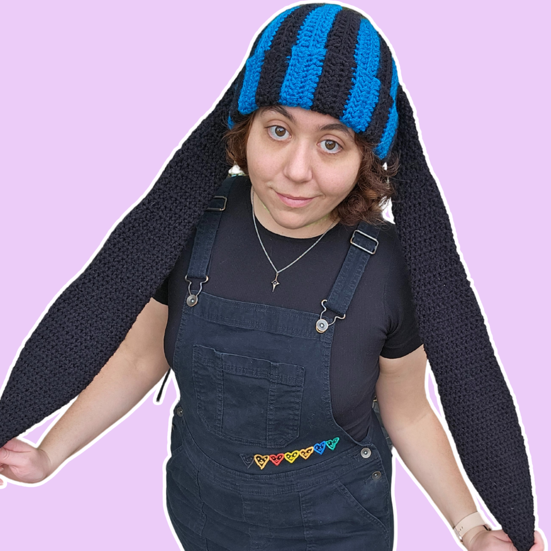 Sapphire and Black Striped X-long Bun Ear - Etsy Listing 2.png