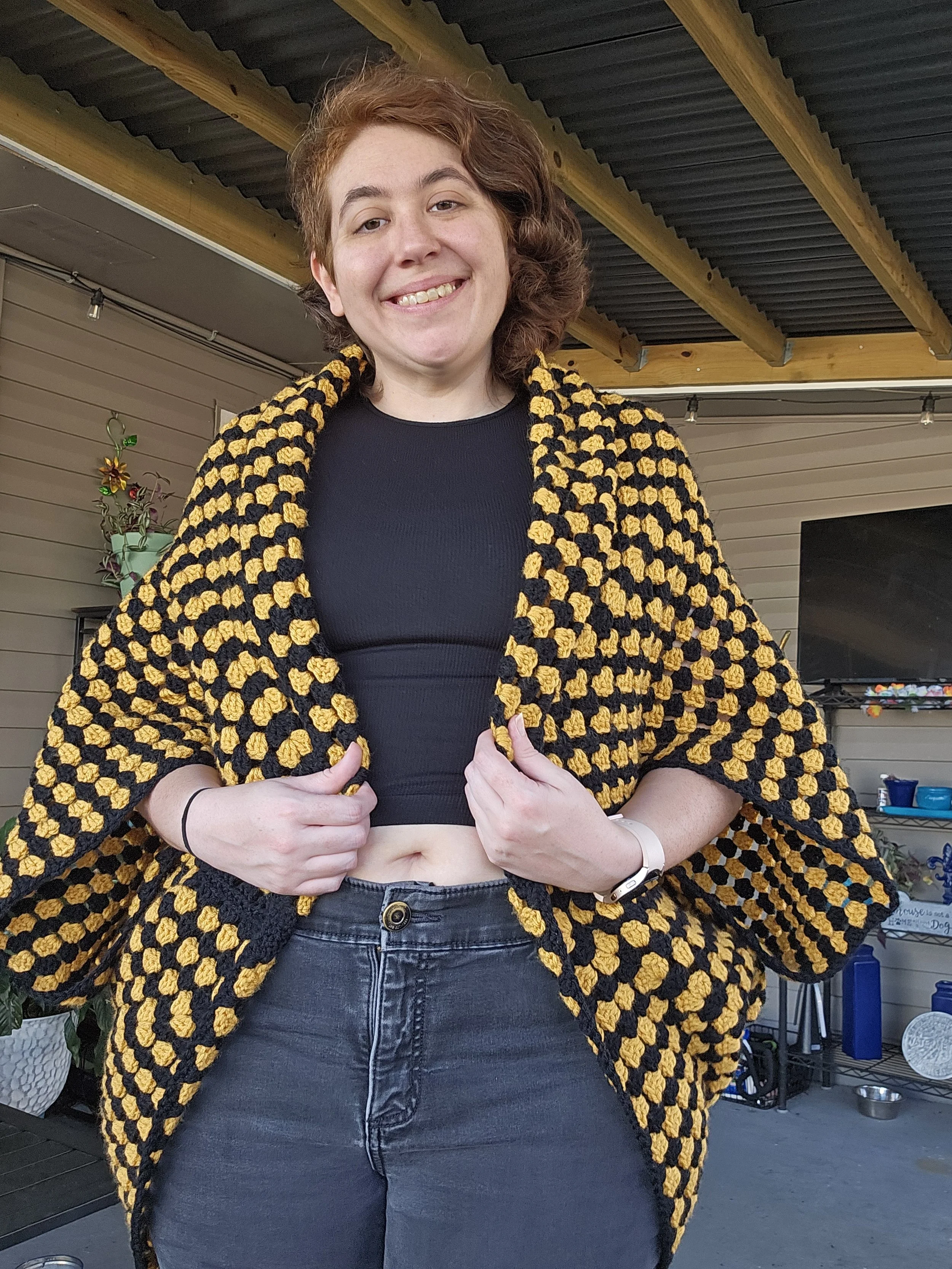 Oversized Square Shrug (50 inch square) 3XL-5XL