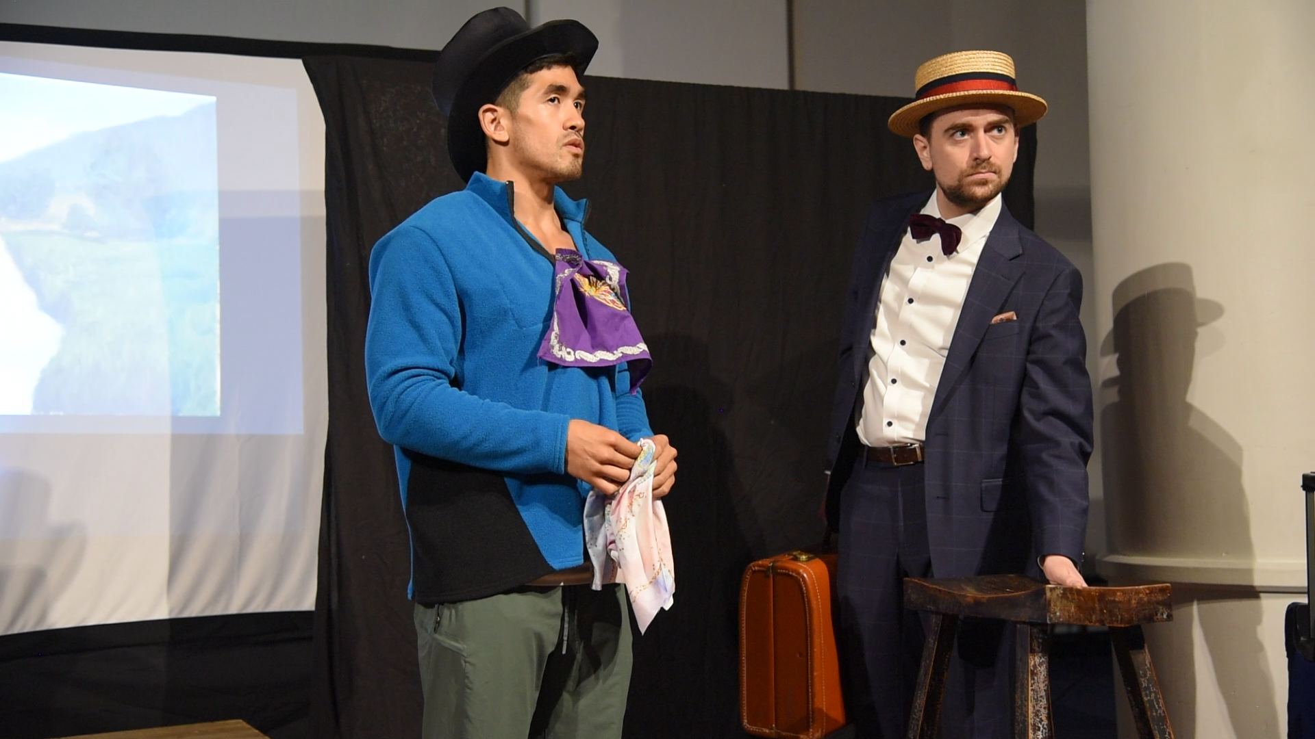 Mark Martinez (Frantz) and Colin Safley (Berthold) in Le 66