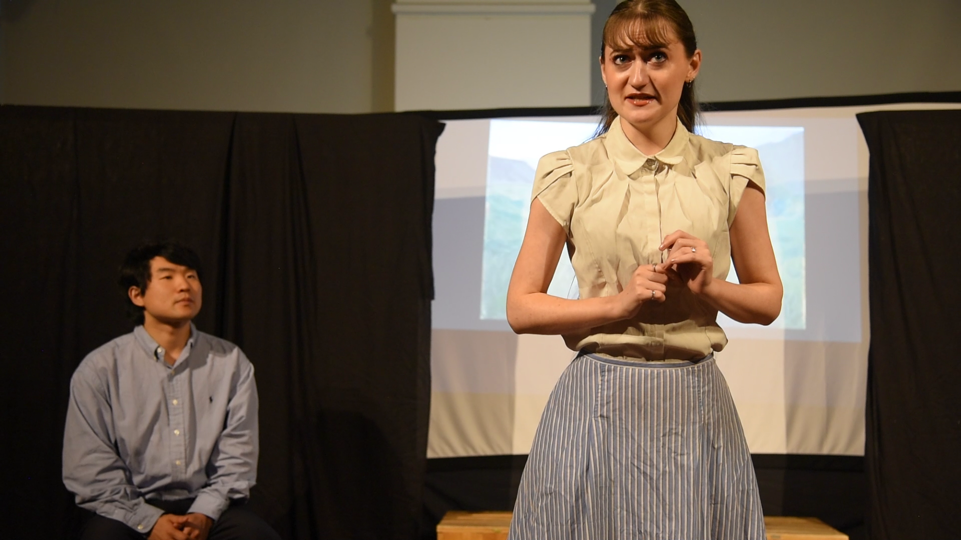 Yong Hoon Lee (Bastien) and Melissa Perry (Bastienne) in Bastien und Bastienne