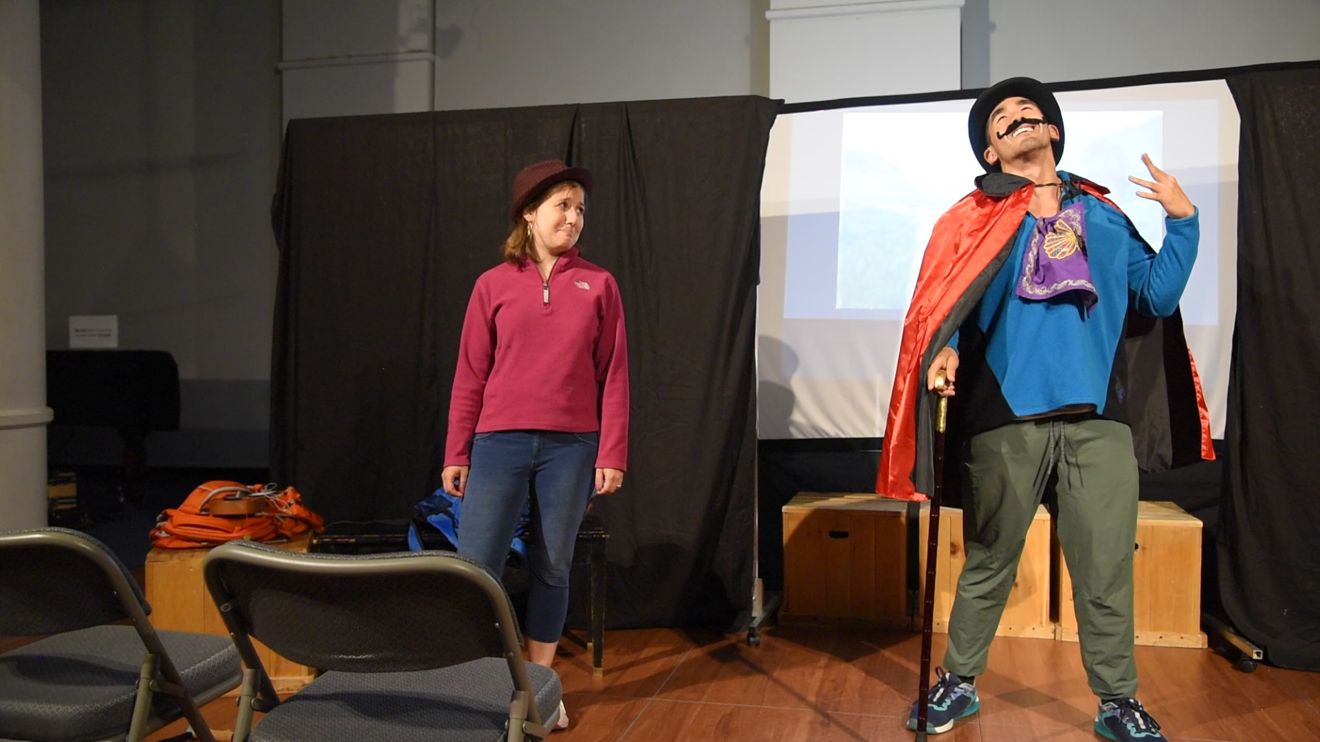 Angela Scorese (Grittly) and Mark Martinez (Frantz) in Le 66