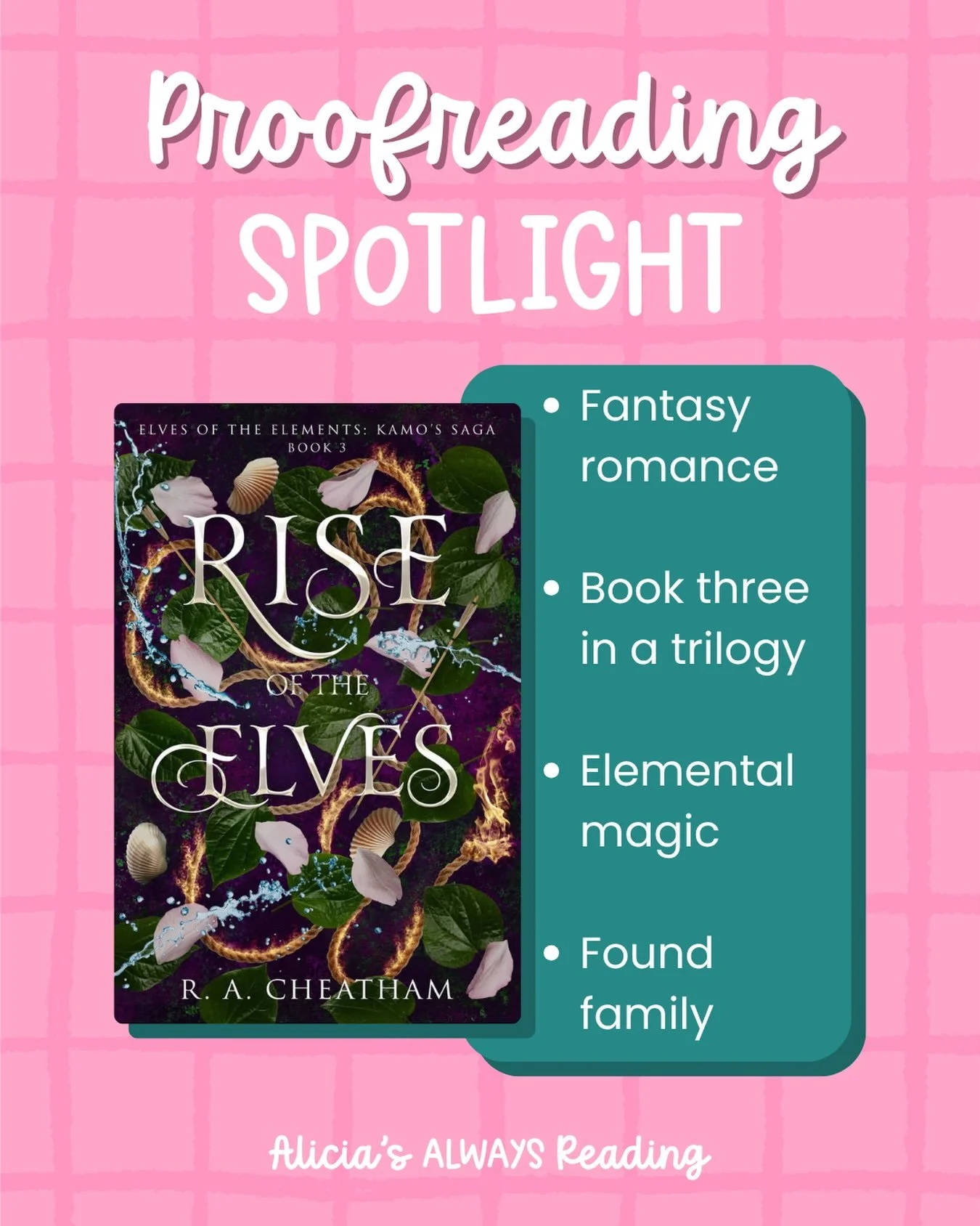 🔦BOOK SPOTLIGHT🔦

All right, friends, this is book three in a trilogy, and you&rsquo;re definitely going to want to read books one and two before diving in. Kamo&rsquo;s story is quite the adventure!

Keywords: proofreading spotlight, support indie