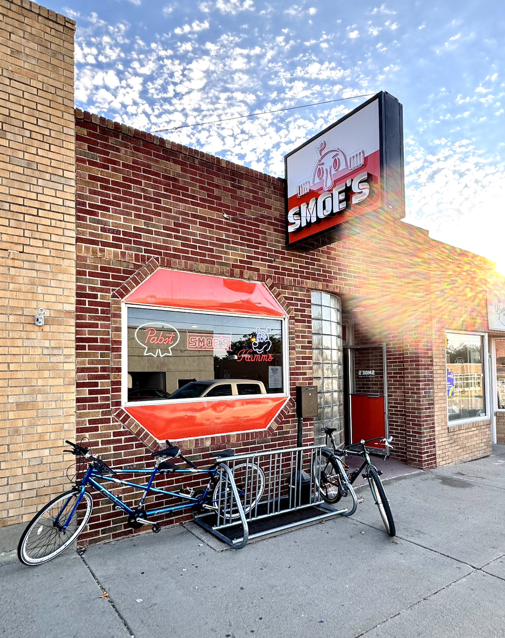 Smoe's neighborhood bar is bike friendly