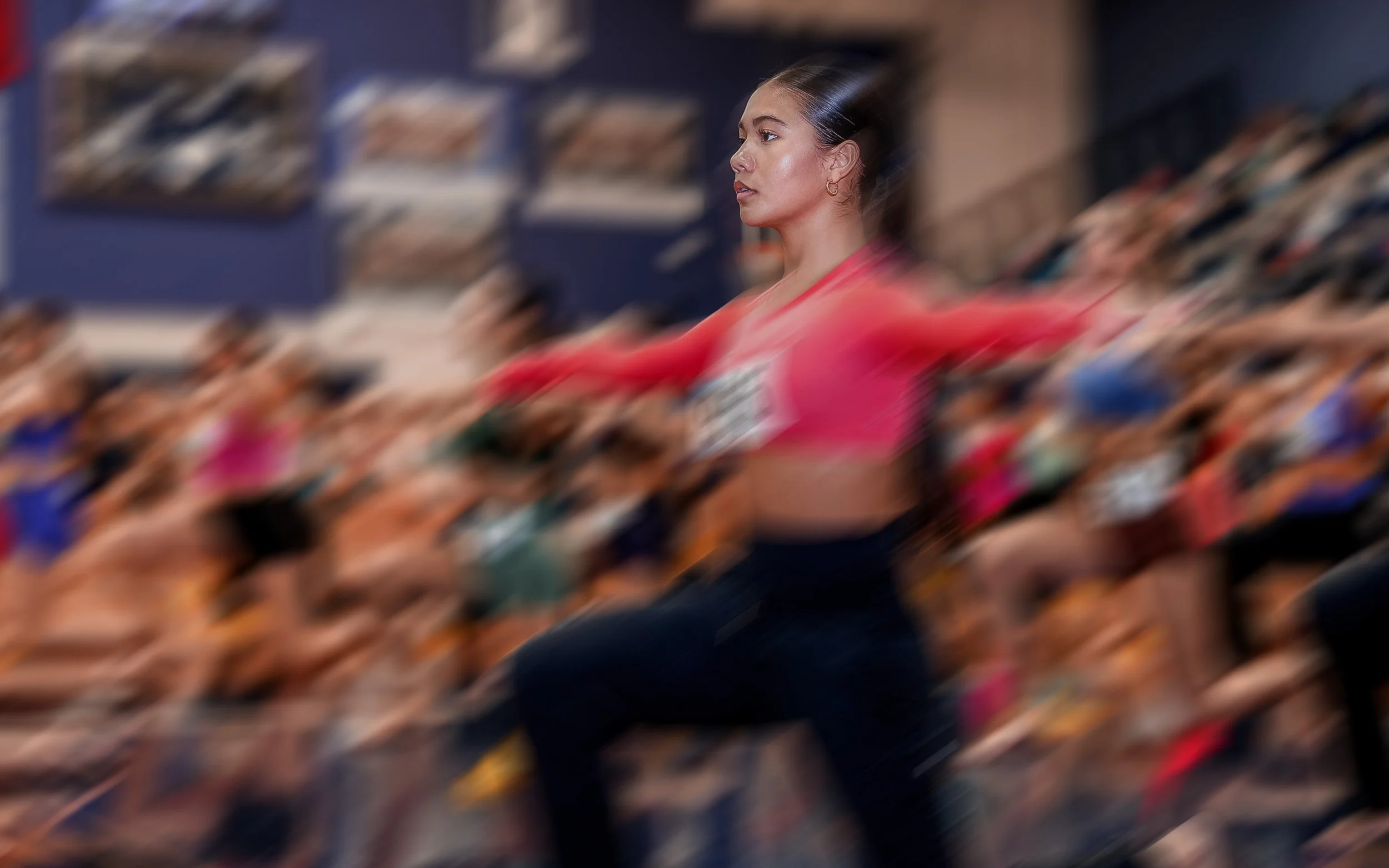 Athlete training at TRIBE 99 OFFSEASON event.