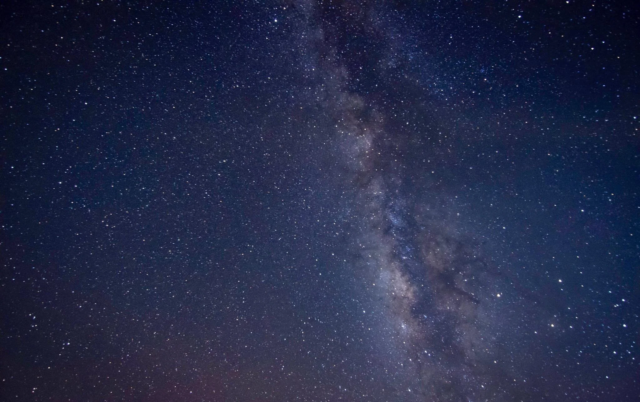 Starry night sky with the Milky Way galaxy visible.
