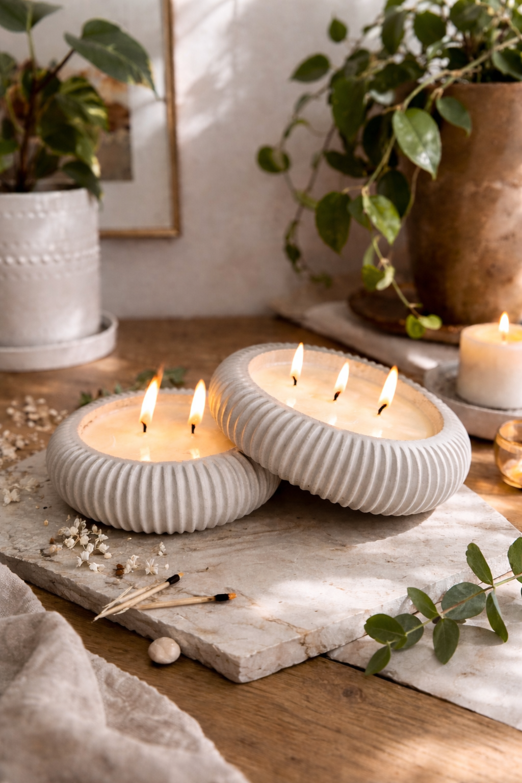 Concrete Soy Wax Candle 23oz.