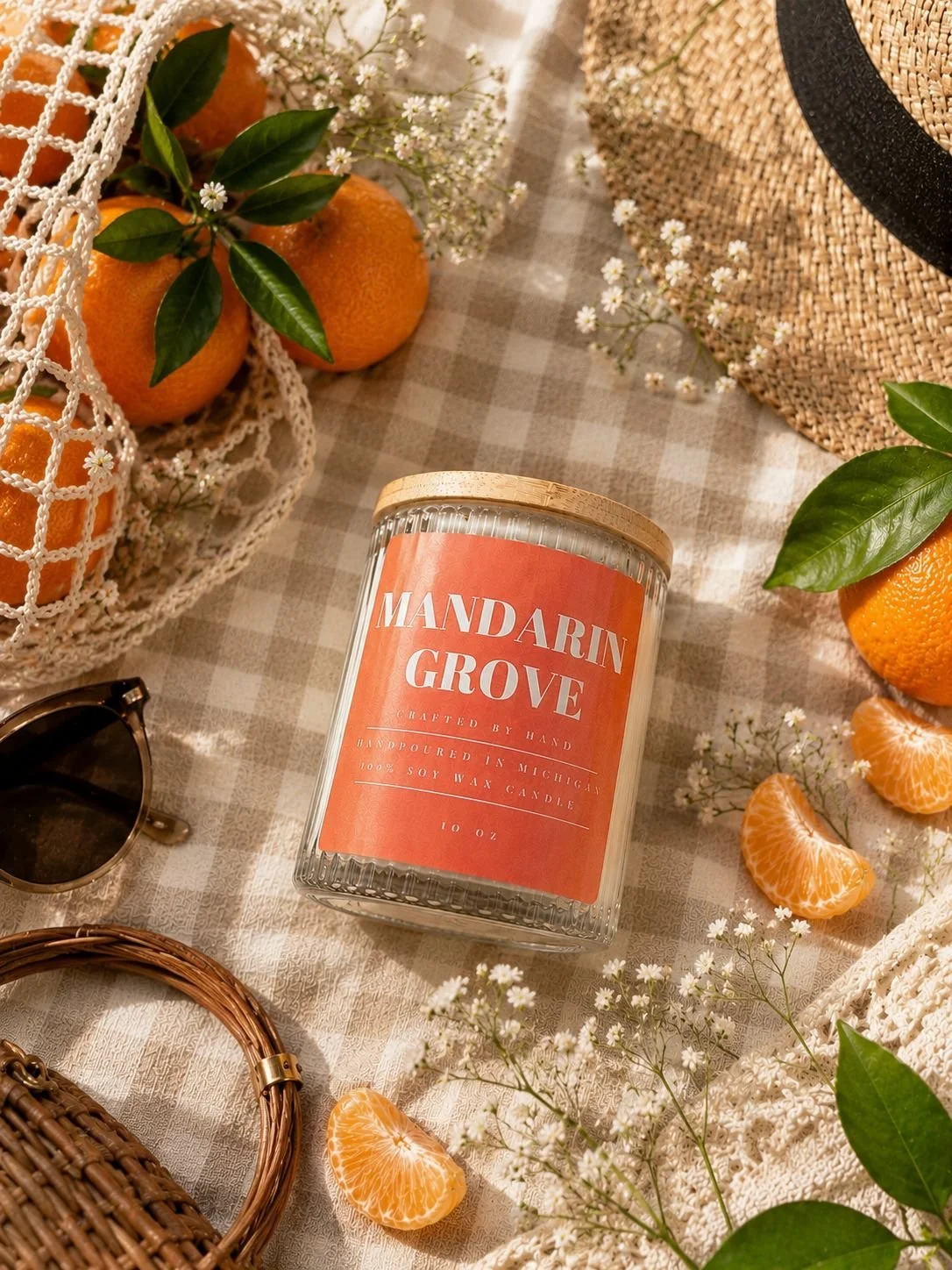 Mandarin Grove Soy Wax Candle 10oz