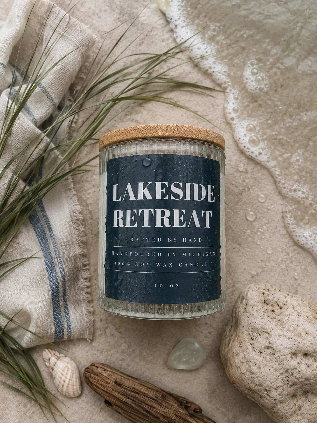 Lakeside Retreat Soy Wax Candle 10oz