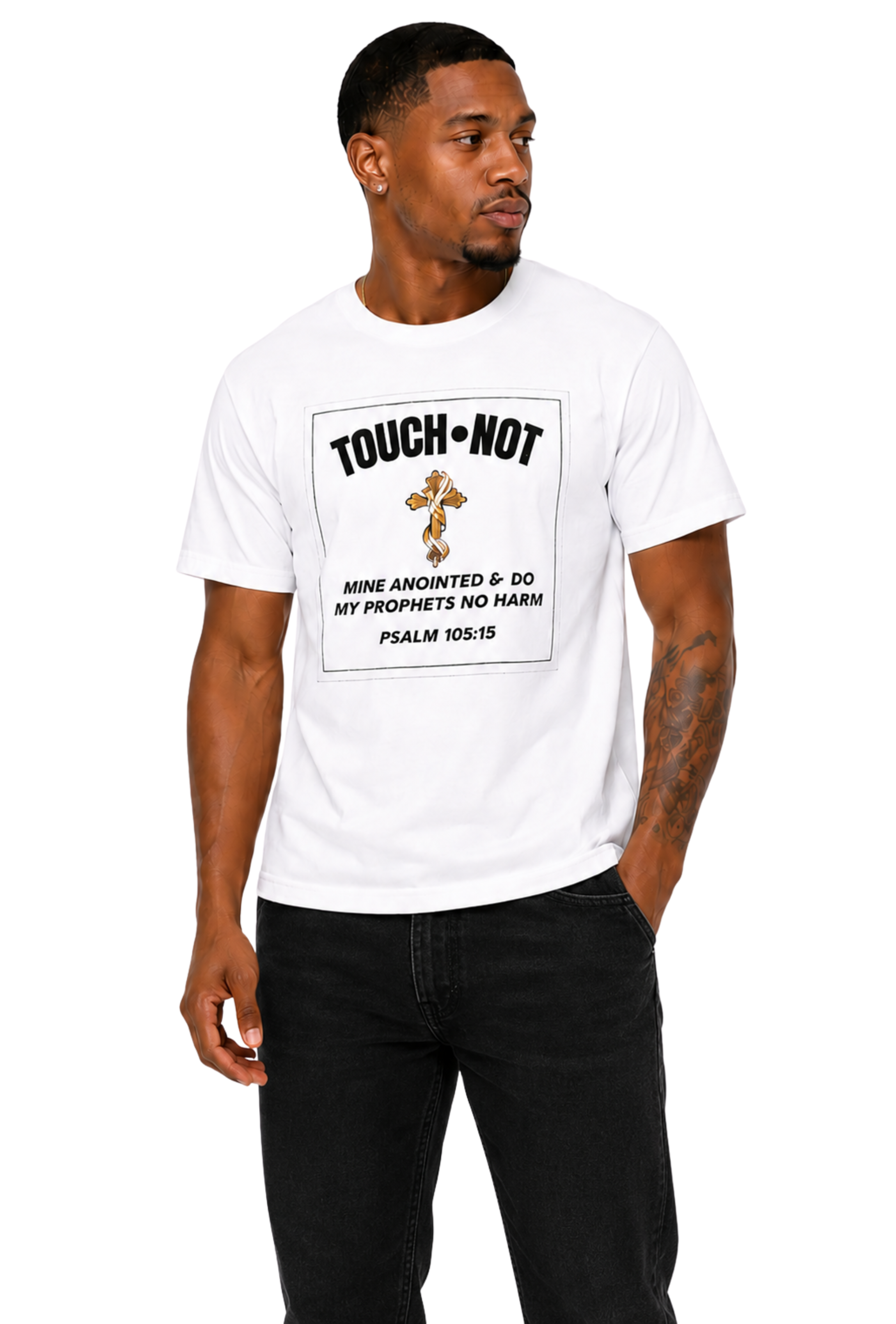 Touch Not Tee Unisex (Wht)