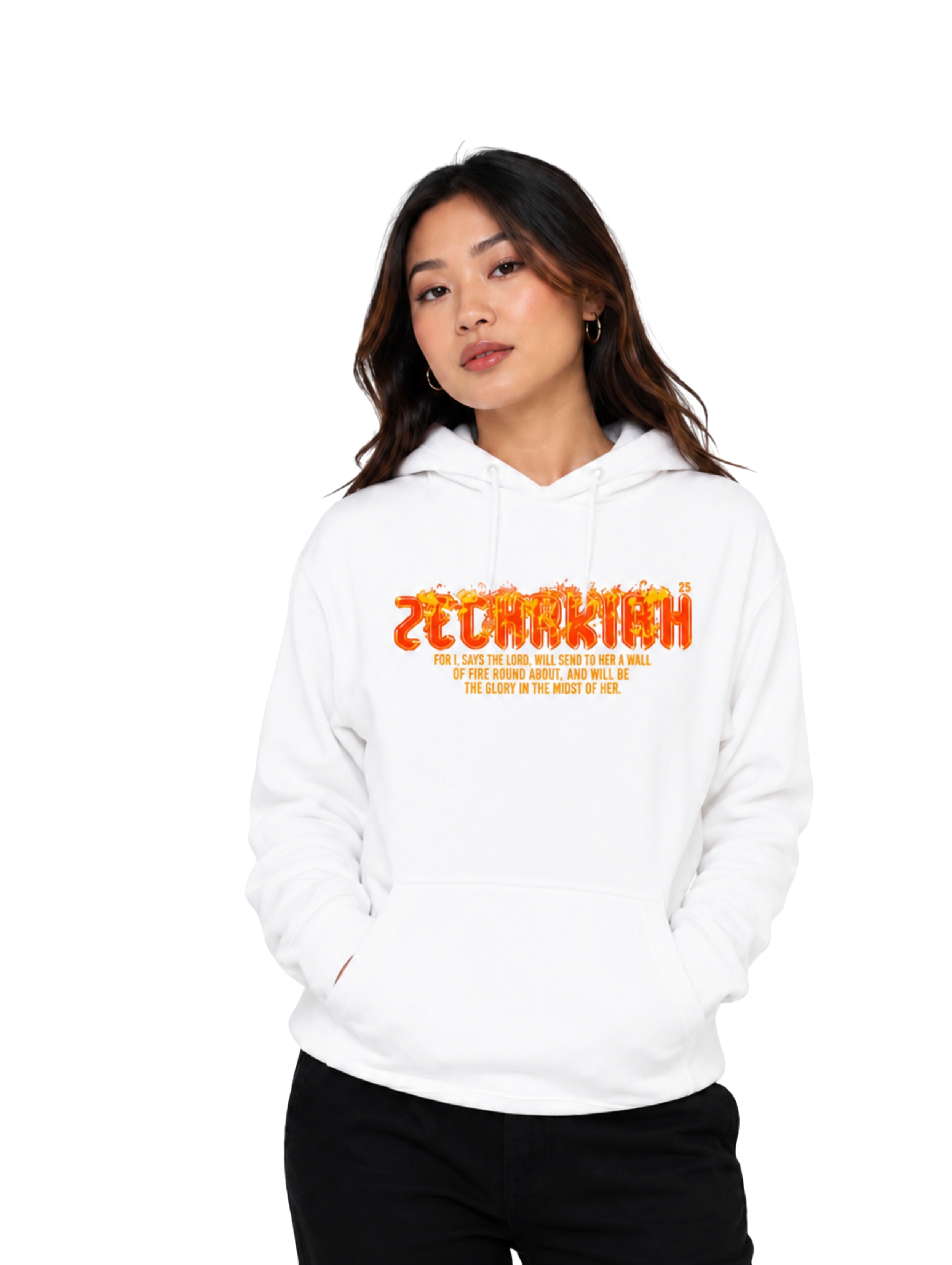 Zechariah Hoodie Unisex (Wht)