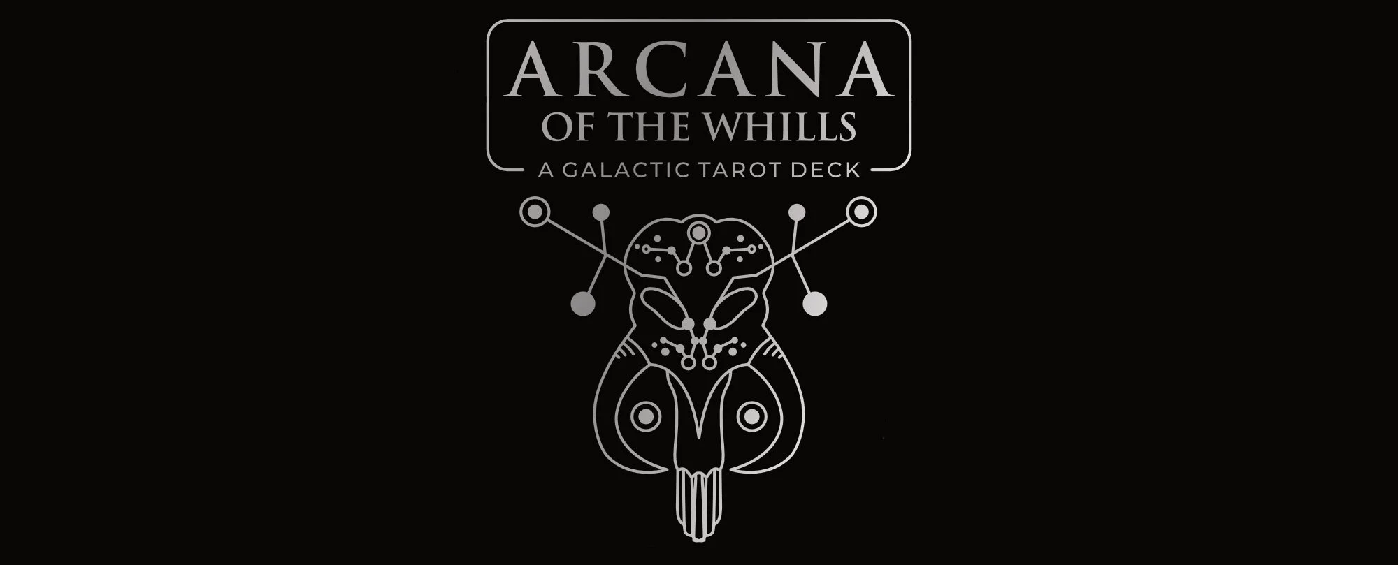 Arcana of the Whills A Galactic Tarot Deck with alien skull icon