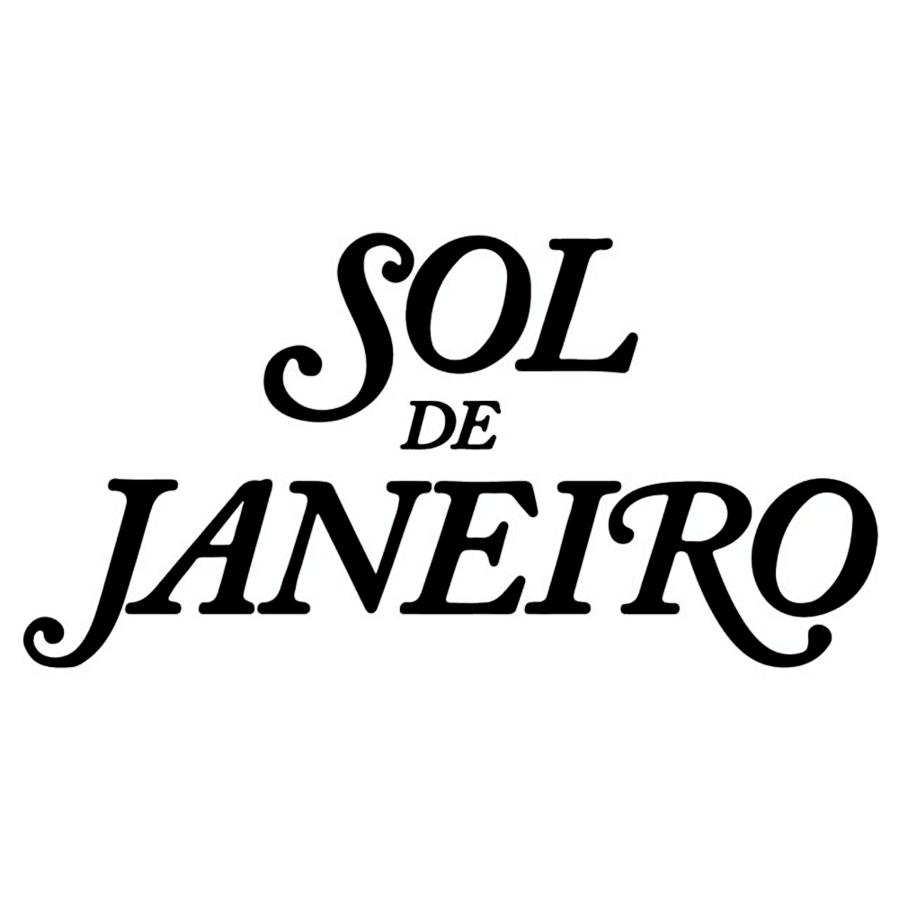 Text that reads 'Sol de Janeiro' in stylized black letters on a white background. Clients I worked with, Shane Lambert, Shao. 