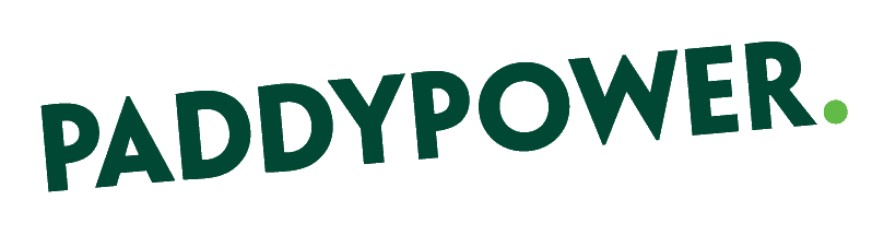 PADDYPOWER logo in green text with a period at the end.