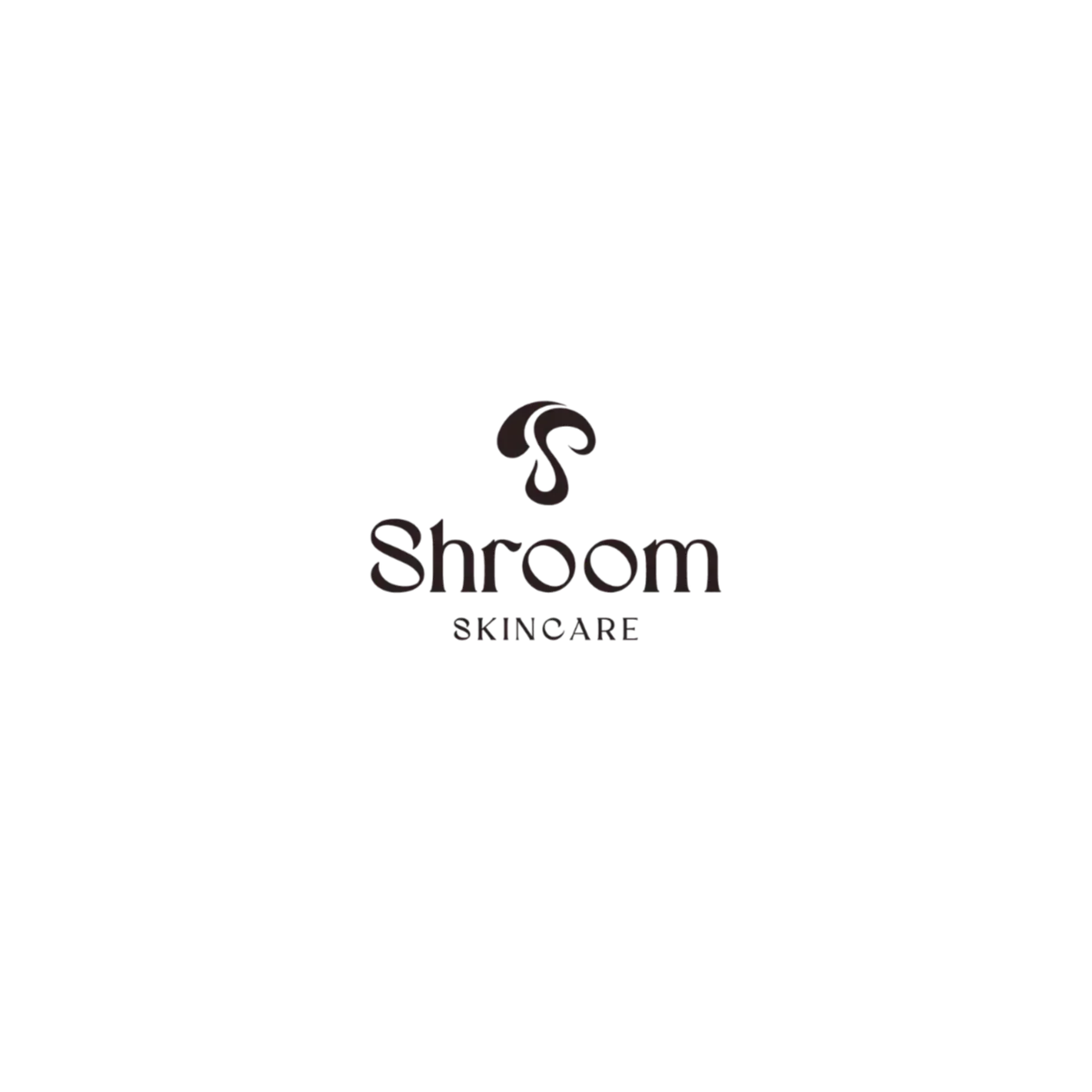 Logo for Shroon Skincare featuring a stylized letter S with a droplet design and the brand name underneath