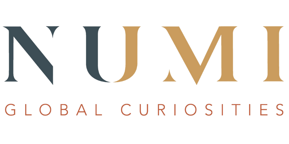 NUMI logo with the tagline 'Global Curiosities' in stylized text.