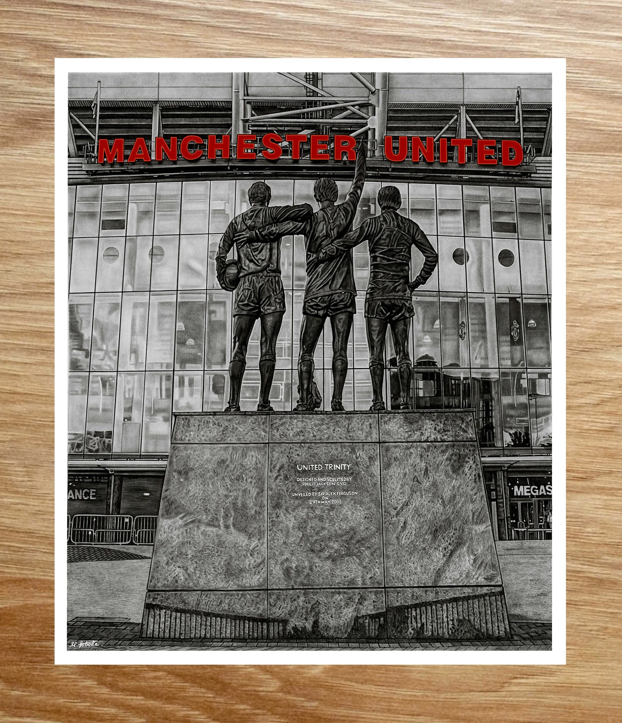 UNITED TRINITY STATUE PRINT