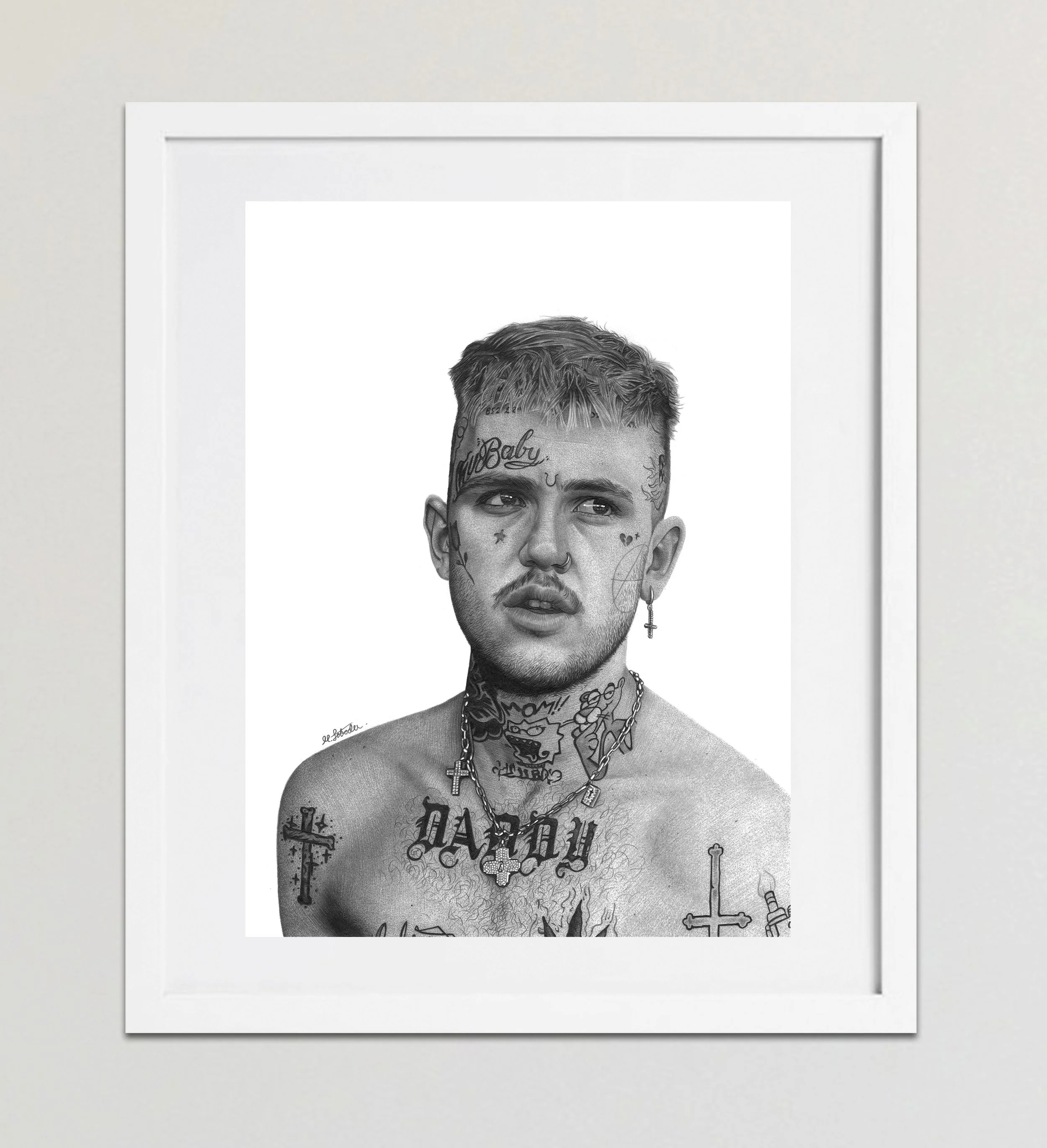 Lil Peep 2 Framed White.jpg