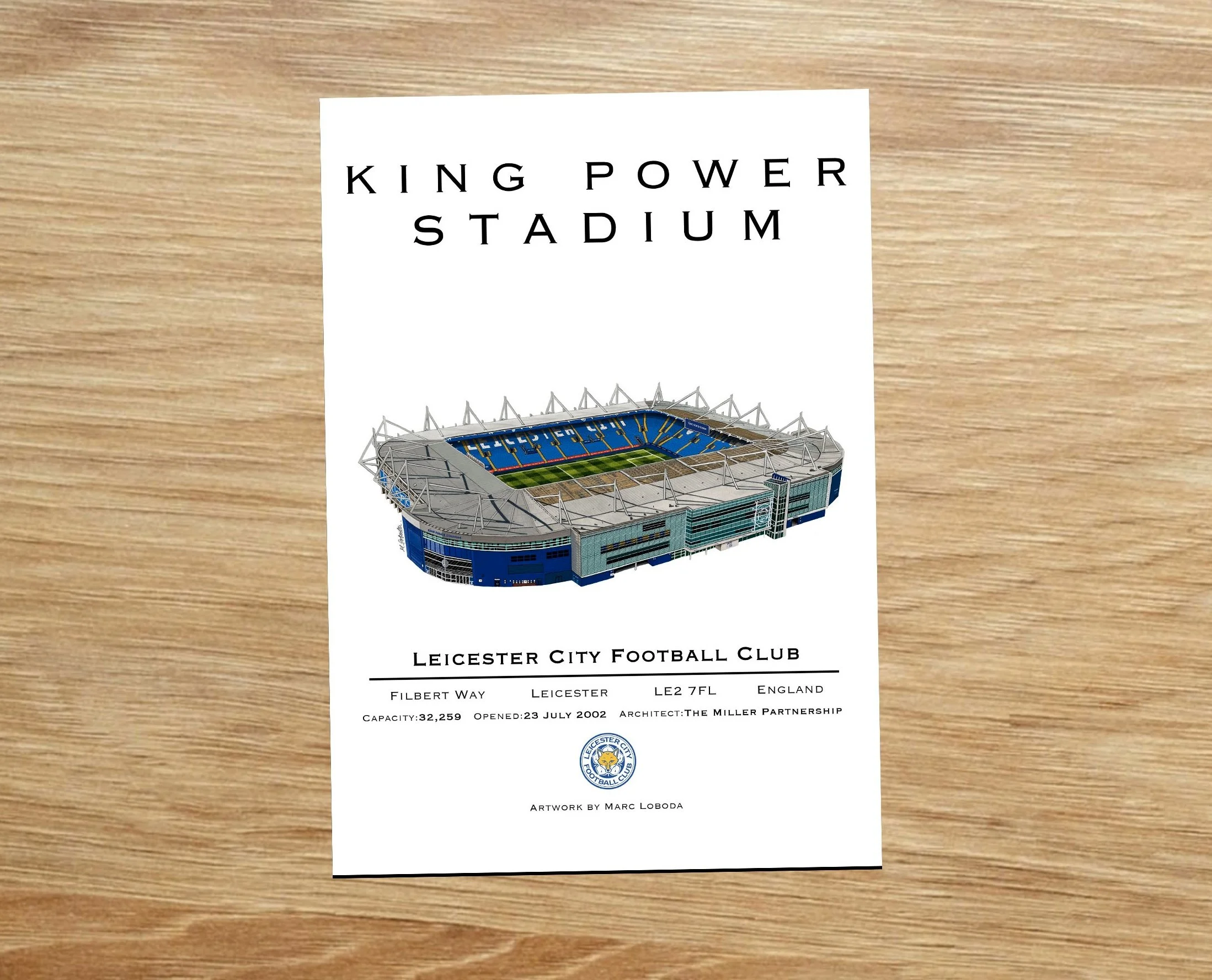 KING POWER STADIUM ALTERNATE PRINT