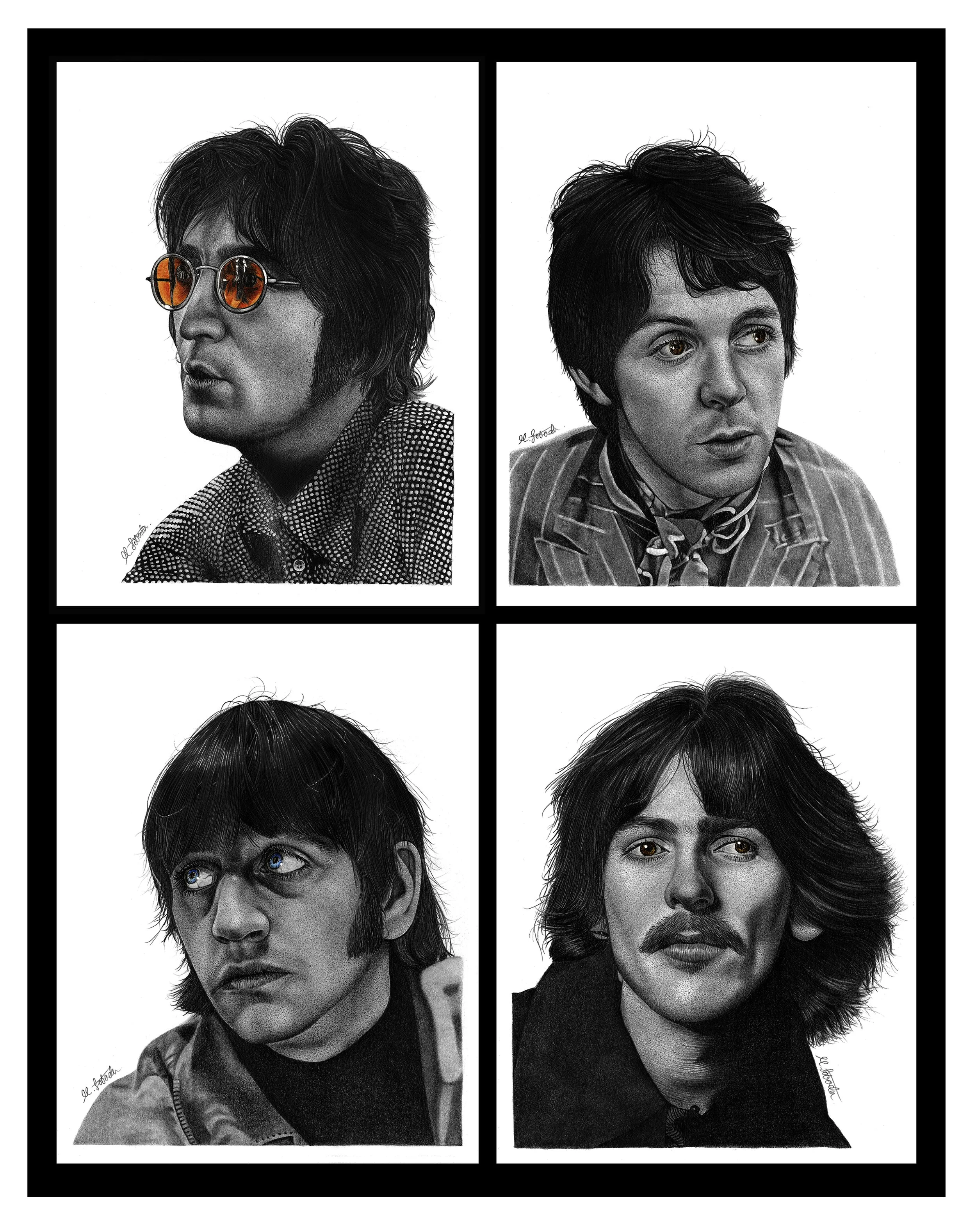 THE BEATLES PRINT