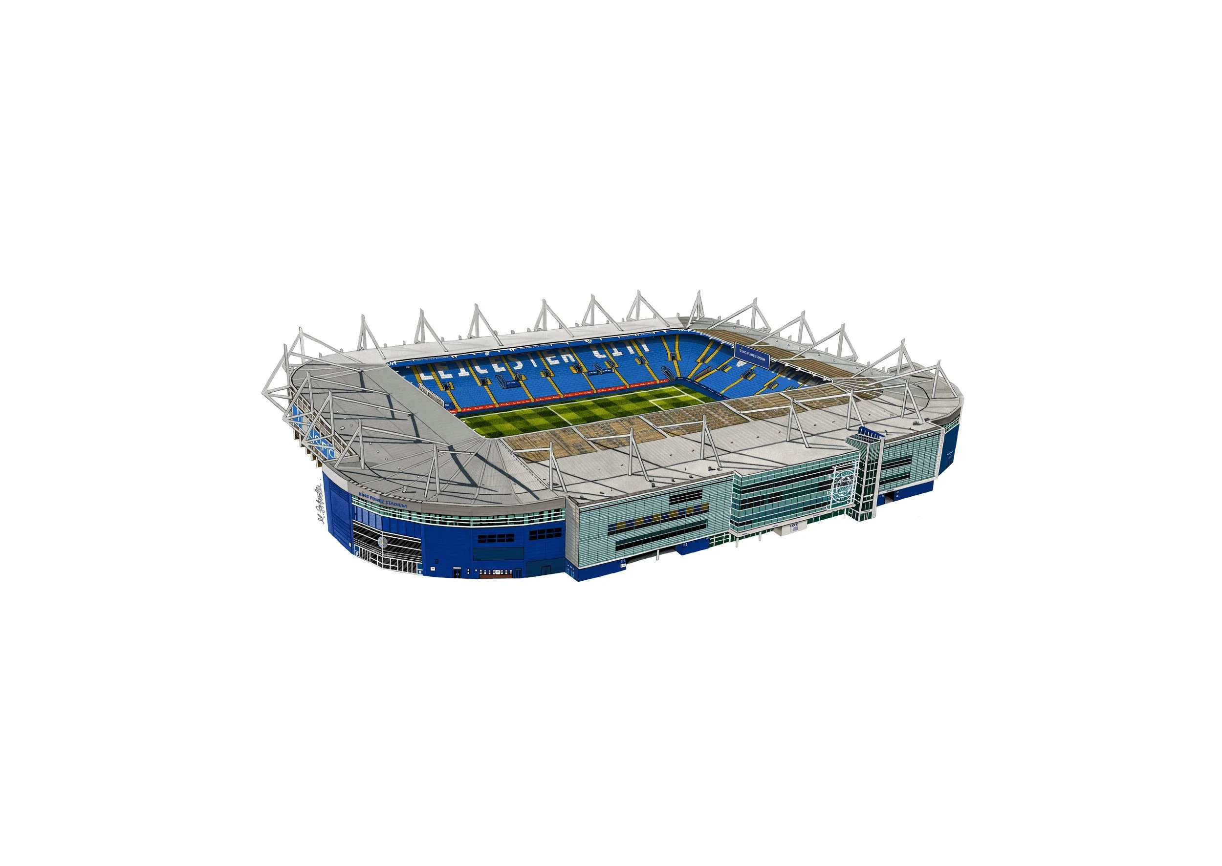 KING POWER STADIUM PRINT