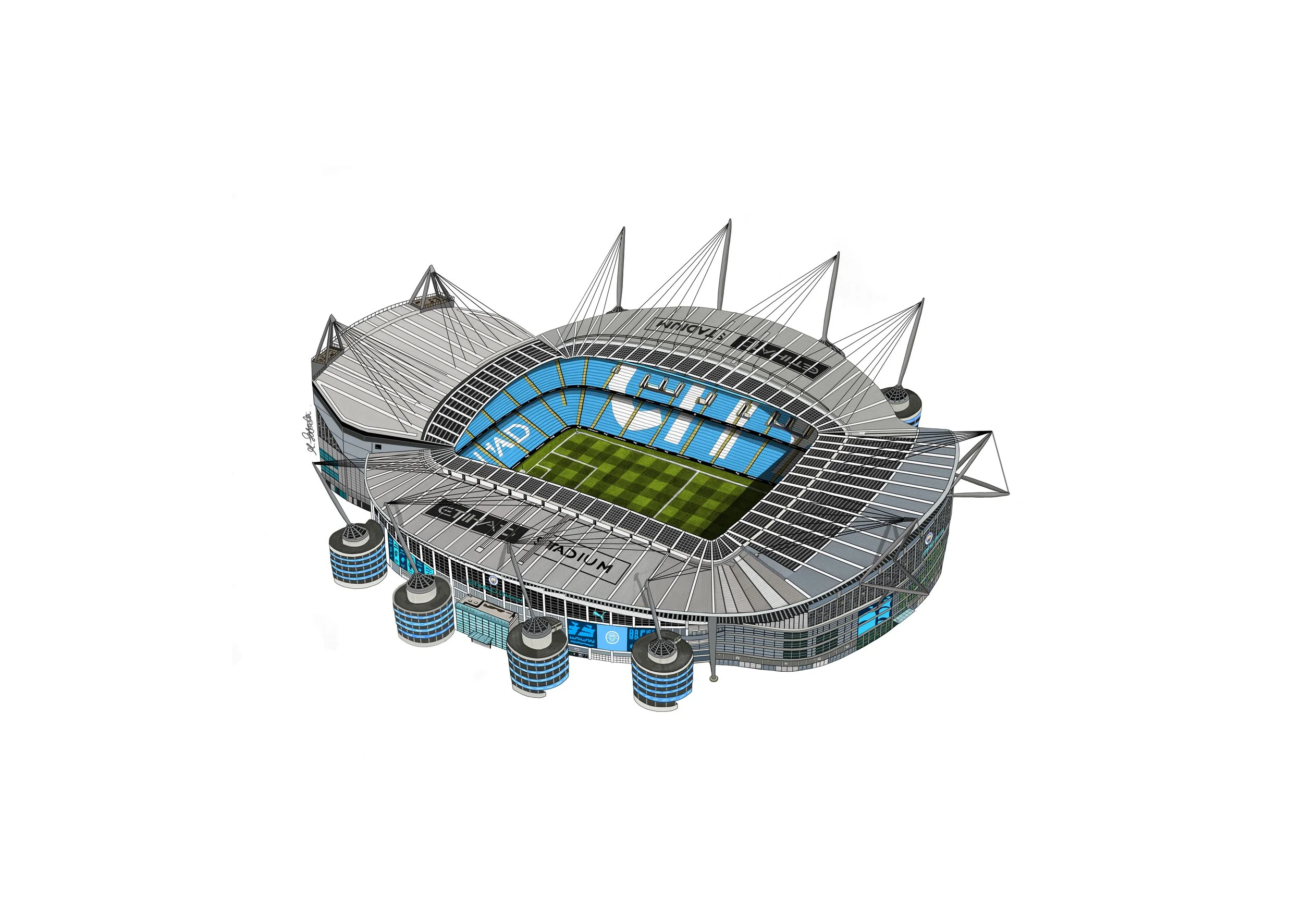 ETIHAD STADIUM PRINT